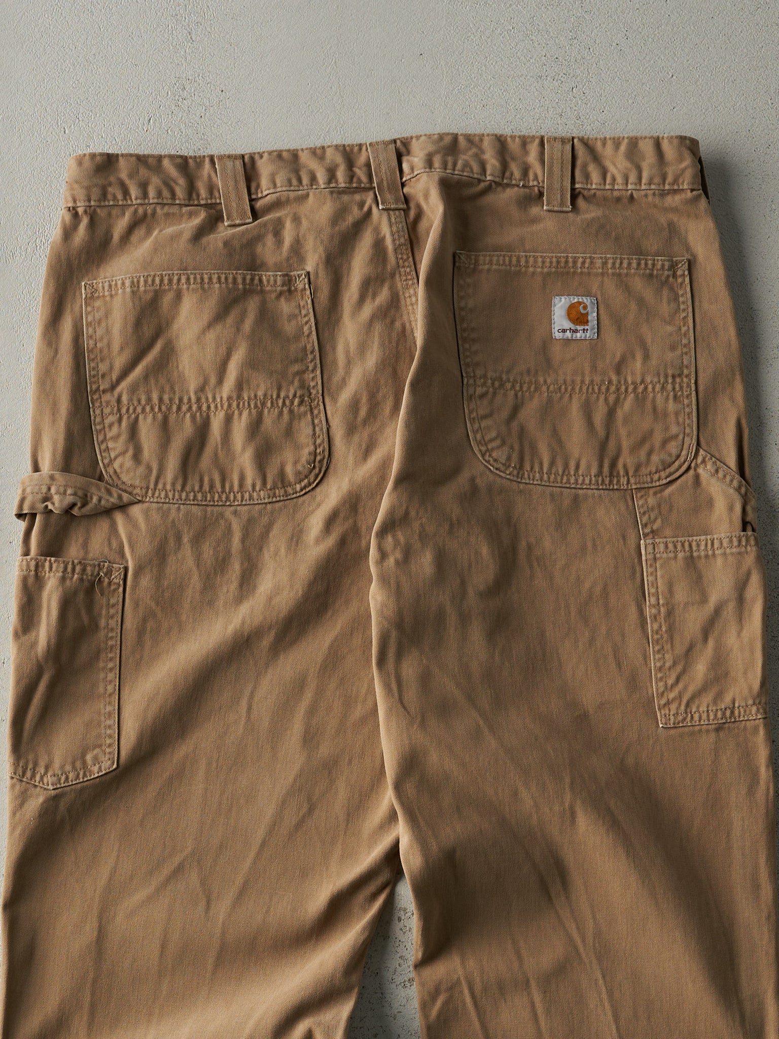 Vintage Y2K Camel Relaxed Fit Carhartt Light Weight Carpenter Pants (37x31.5)