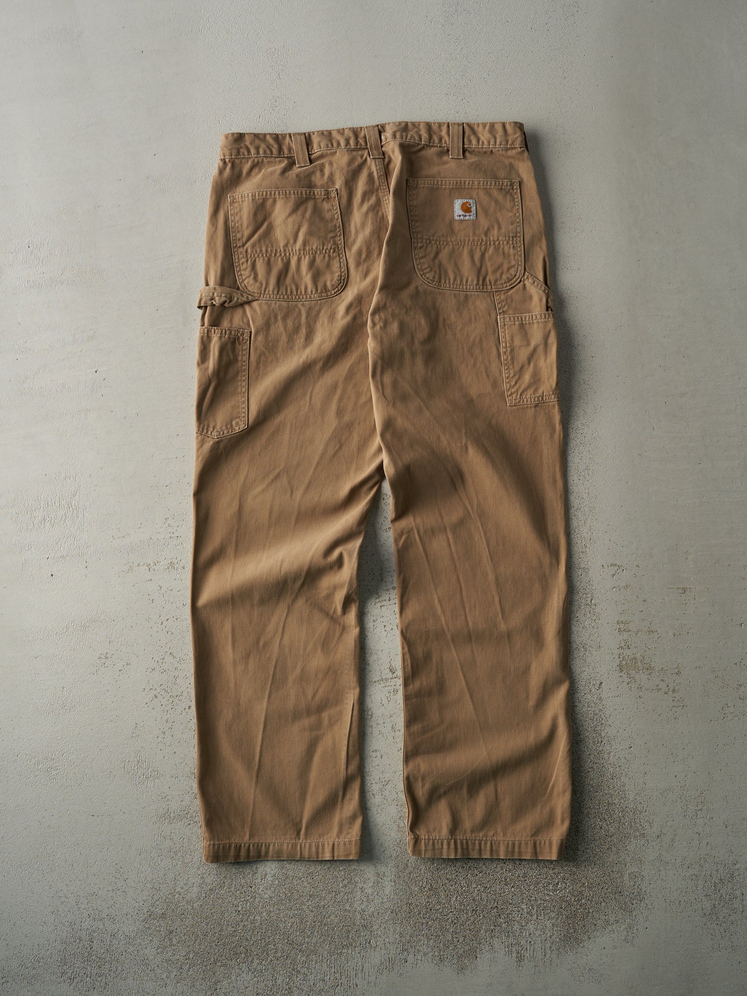 Vintage Y2K Camel Relaxed Fit Carhartt Light Weight Carpenter Pants (37x31.5)