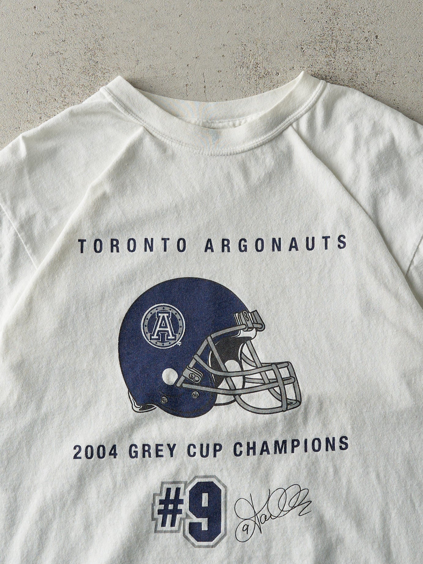 Vintage 04' White Toronto Argonauts Grey Cup Champions Tee (M)