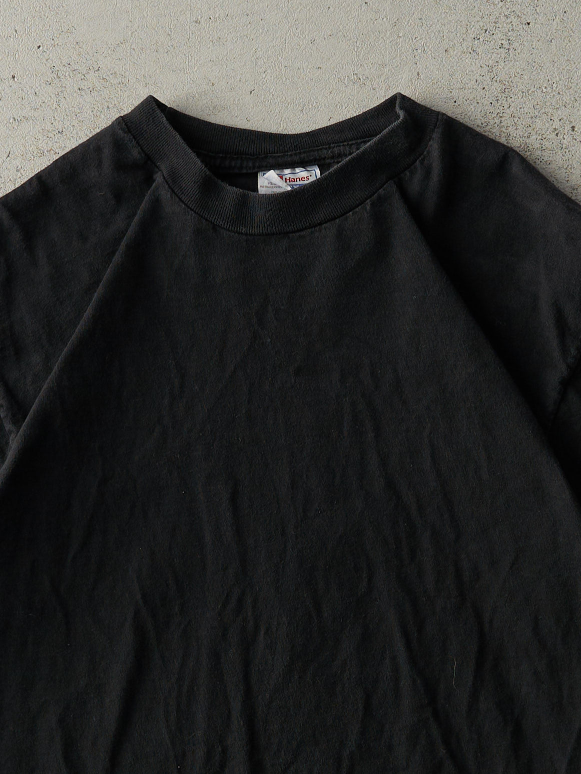 Vintage 90s Black Blank Tee (S)