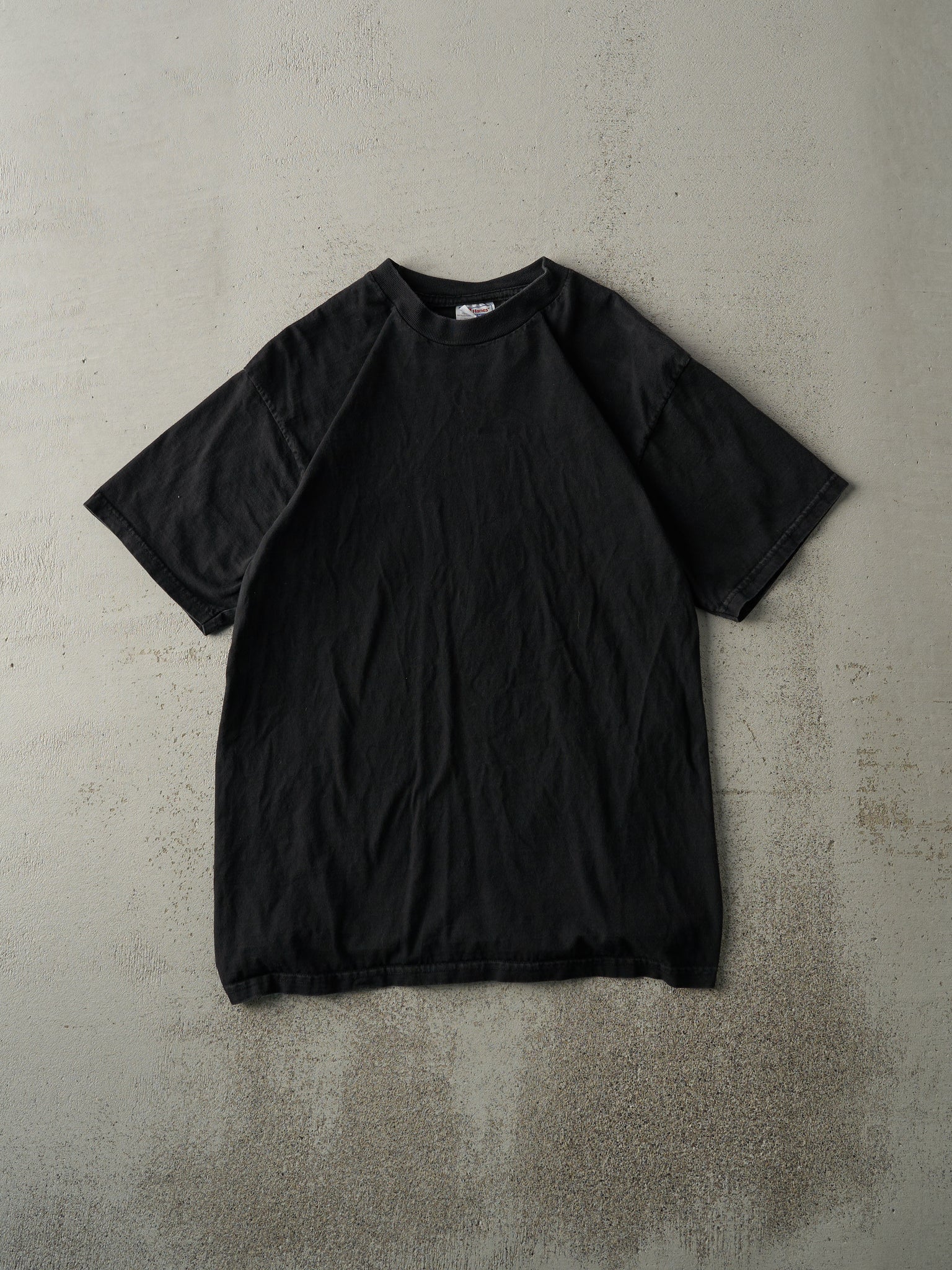 Vintage 90s Black Blank Tee (S)