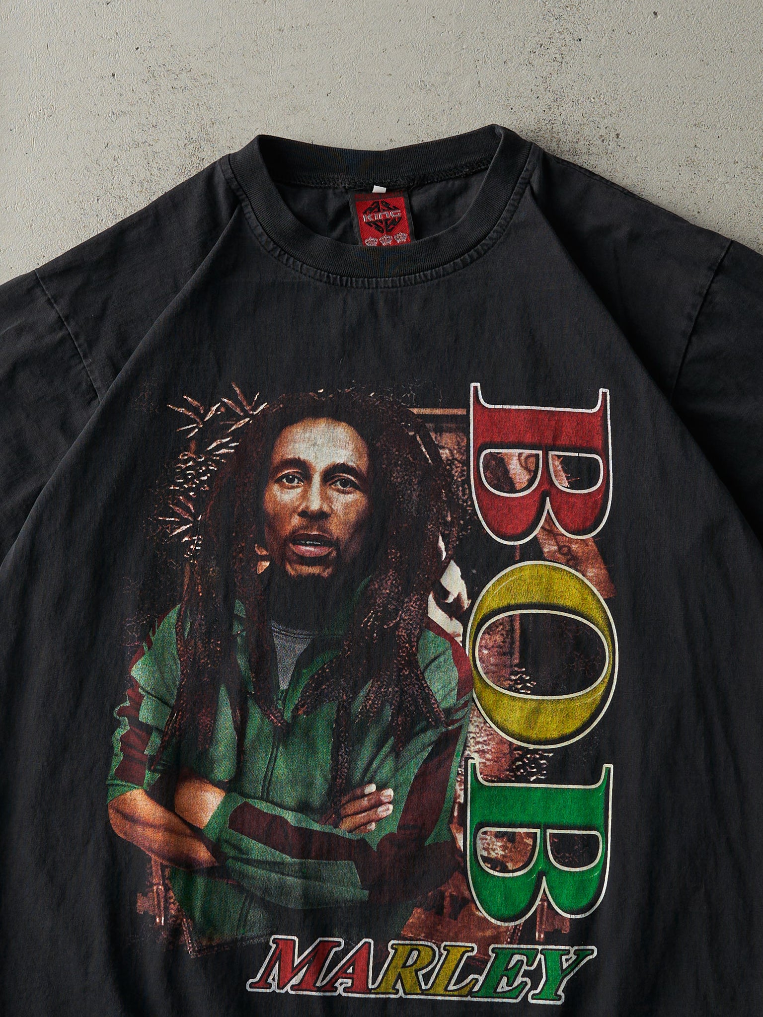 Vintage Y2K Black Bob Marley Bootleg Tee (M)