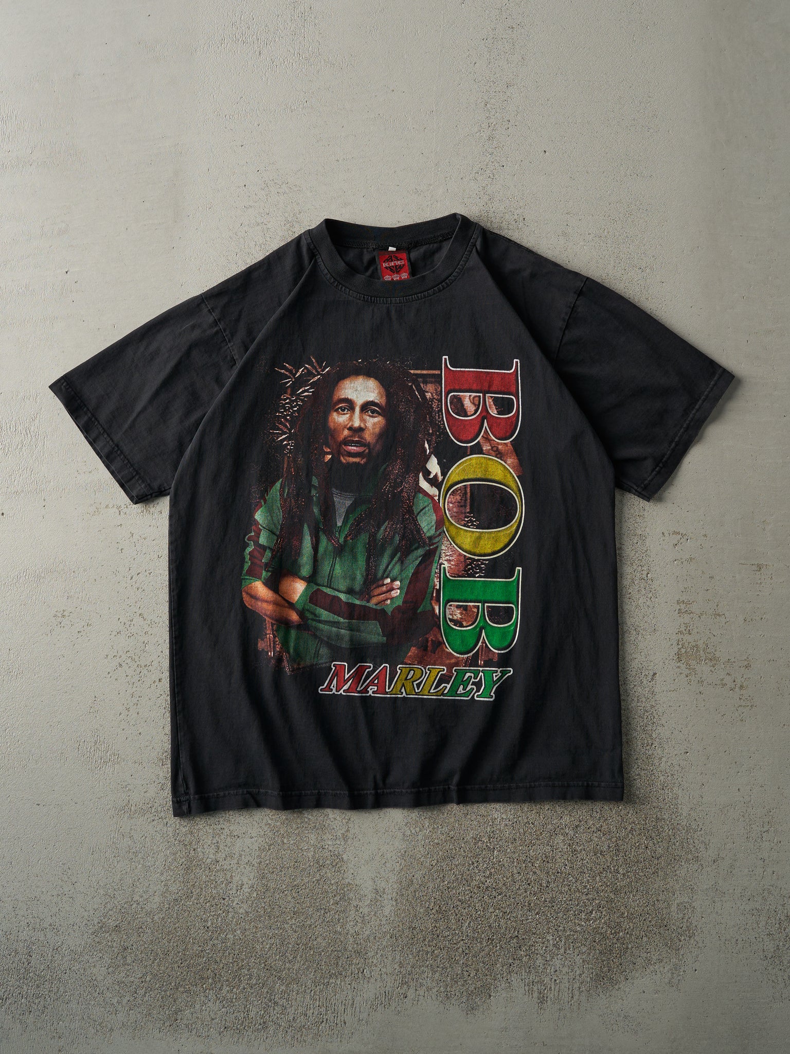 Vintage Y2K Black Bob Marley Bootleg Tee (M)