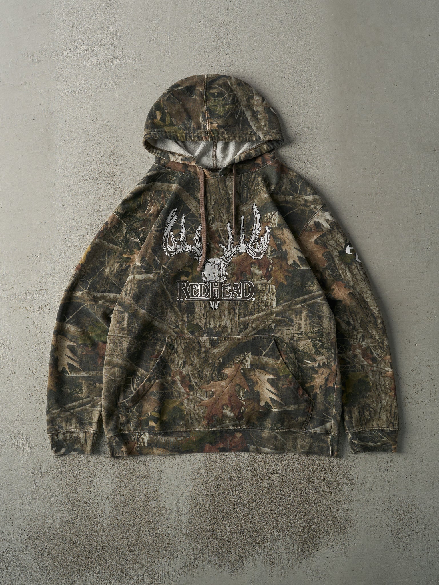 Vintage Y2K RedHead Camo Hoodie (M)