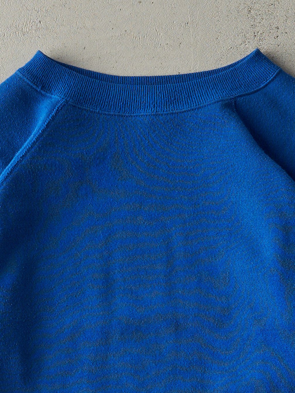 Vintage 80s Blue Blank Crewneck (M)