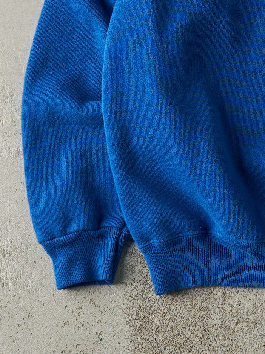 Vintage 80s Blue Blank Crewneck (M)