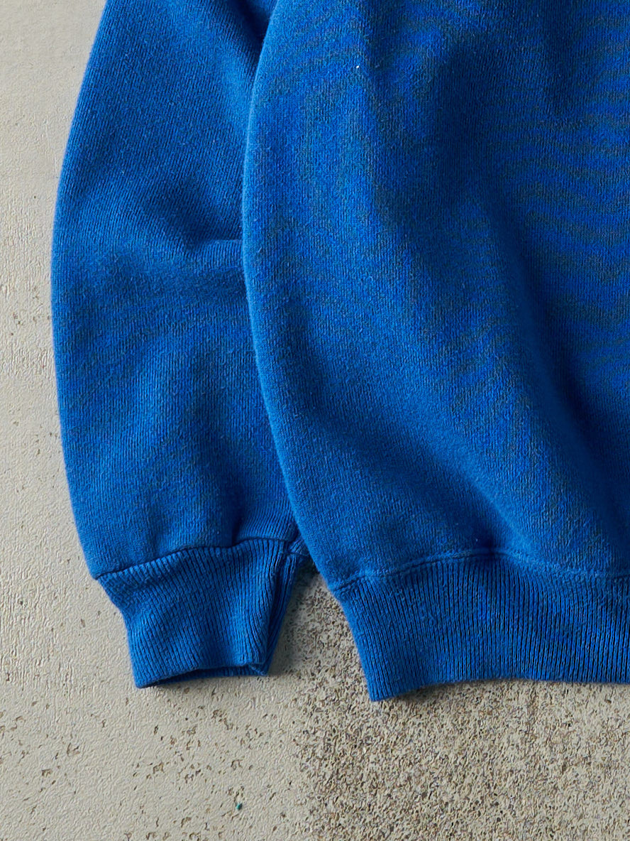 Vintage 80s Blue Blank Crewneck (M)