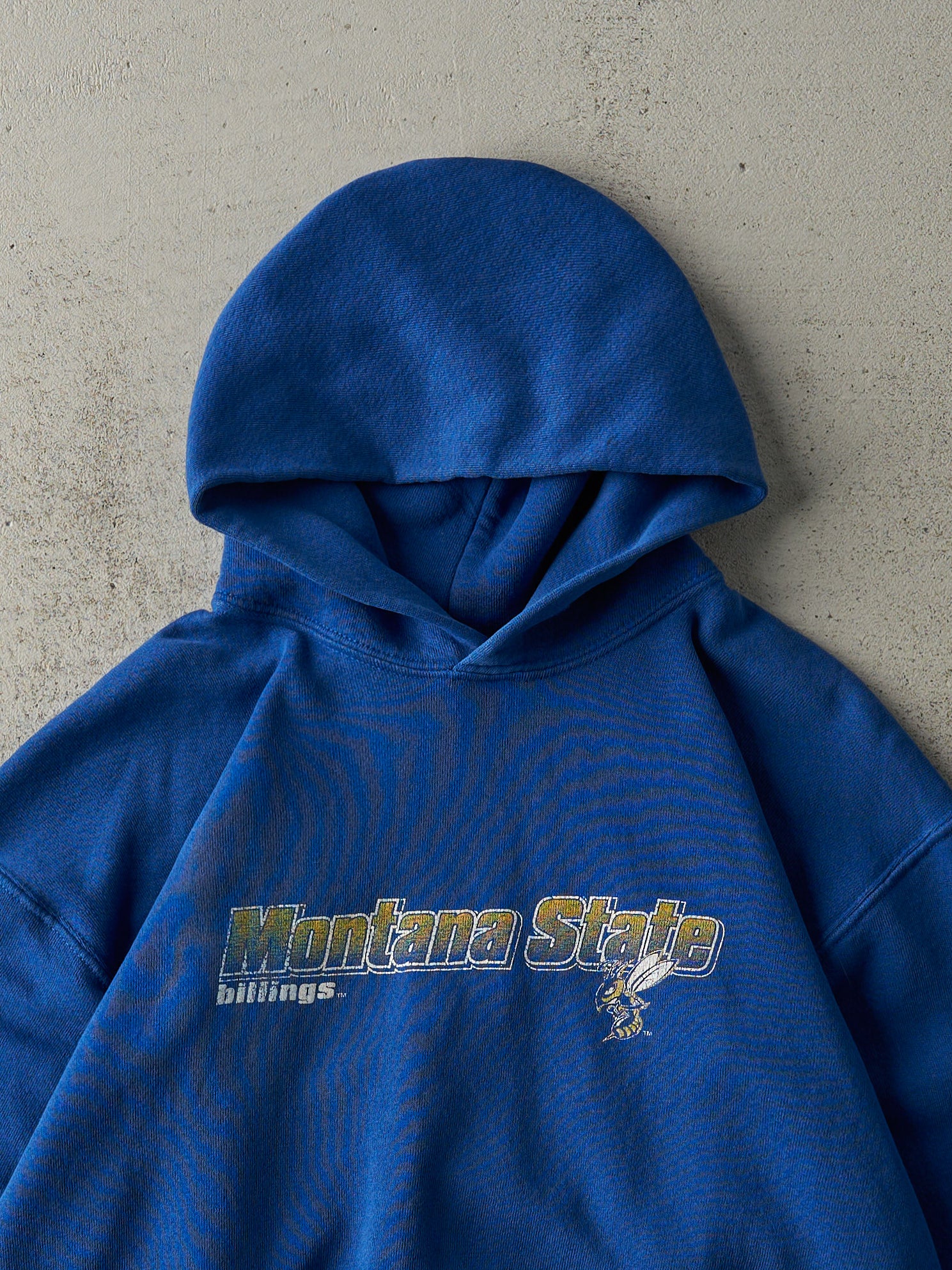 Vintage 90s Blue Montana State Billings Hoodie (M)