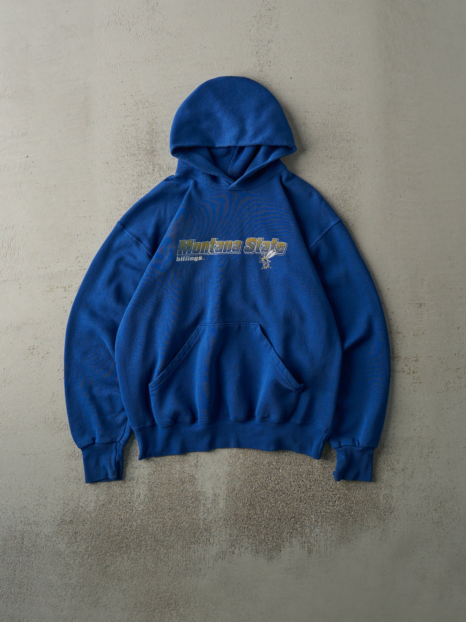 Vintage 90s Blue Montana State Billings Hoodie (M)