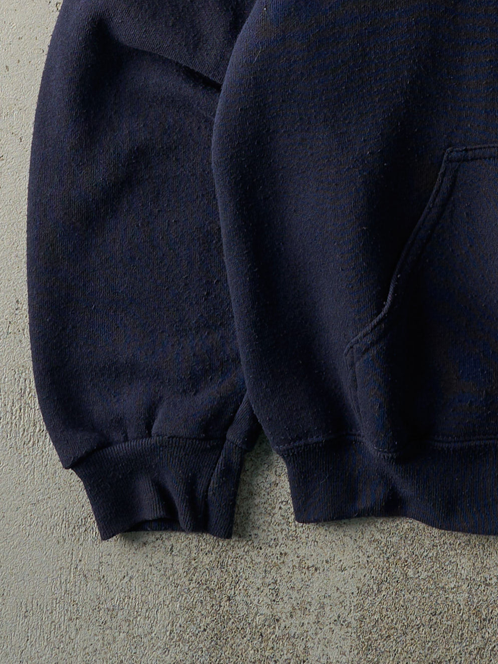 Vintage 90s Navy Blue Zip Up Hoodie (M)