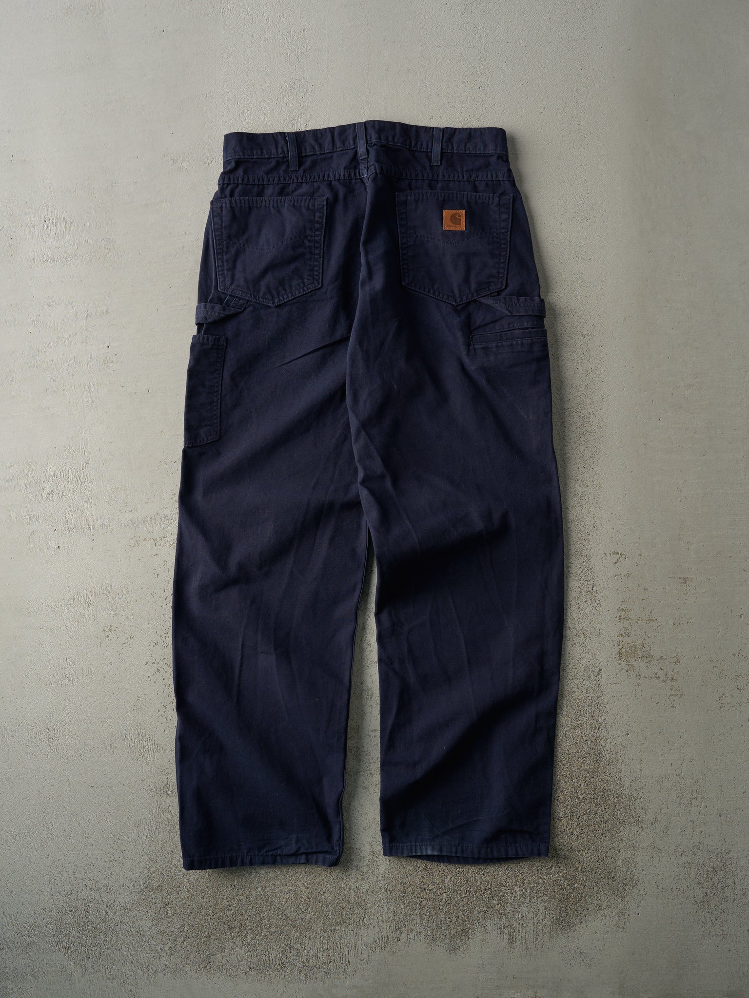 Vintage 90s Navy Blue Carhartt Light Weight Carpenter Pants (34x33)