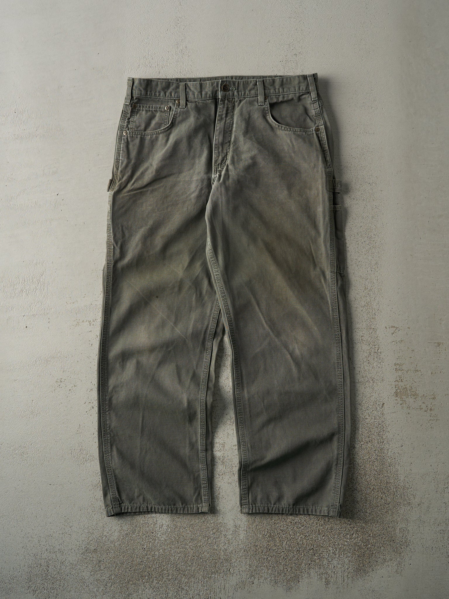 Vintage 90s Green Carhartt Carpenter Pants (34x30)