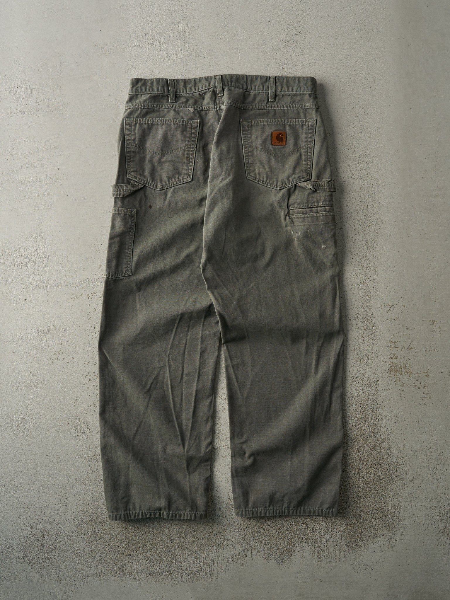 Vintage 90s Green Carhartt Carpenter Pants (34x30)