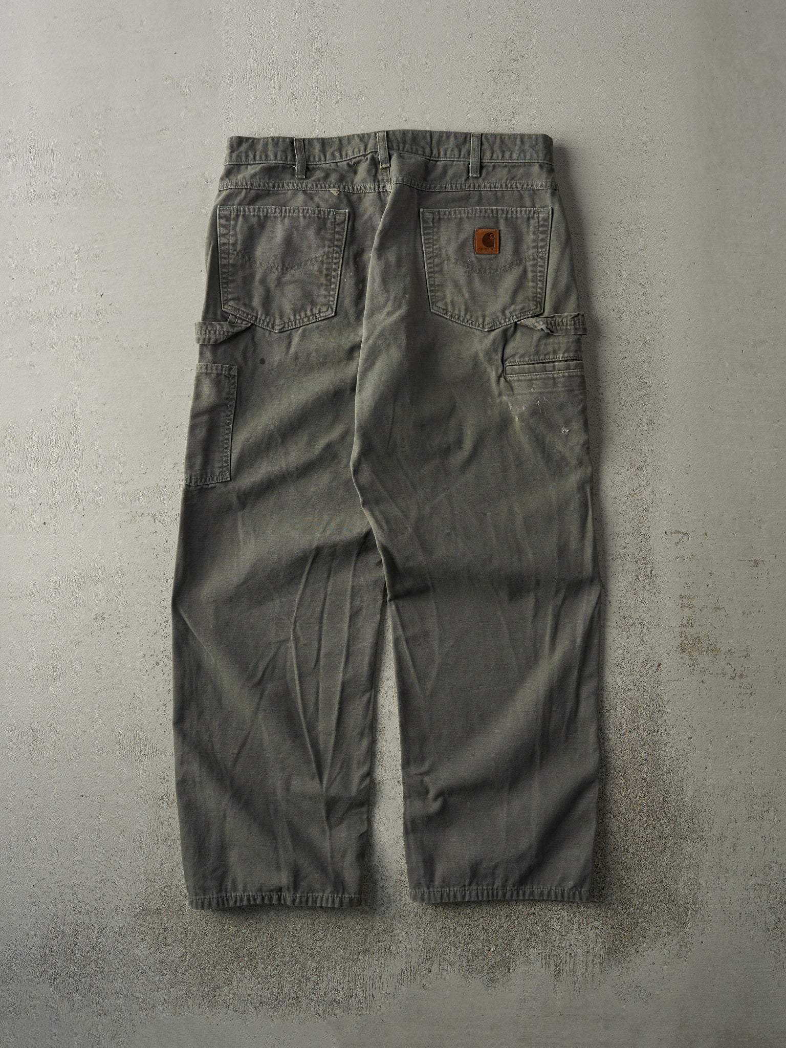 Vintage 90s Green Carhartt Carpenter Pants (34x30)