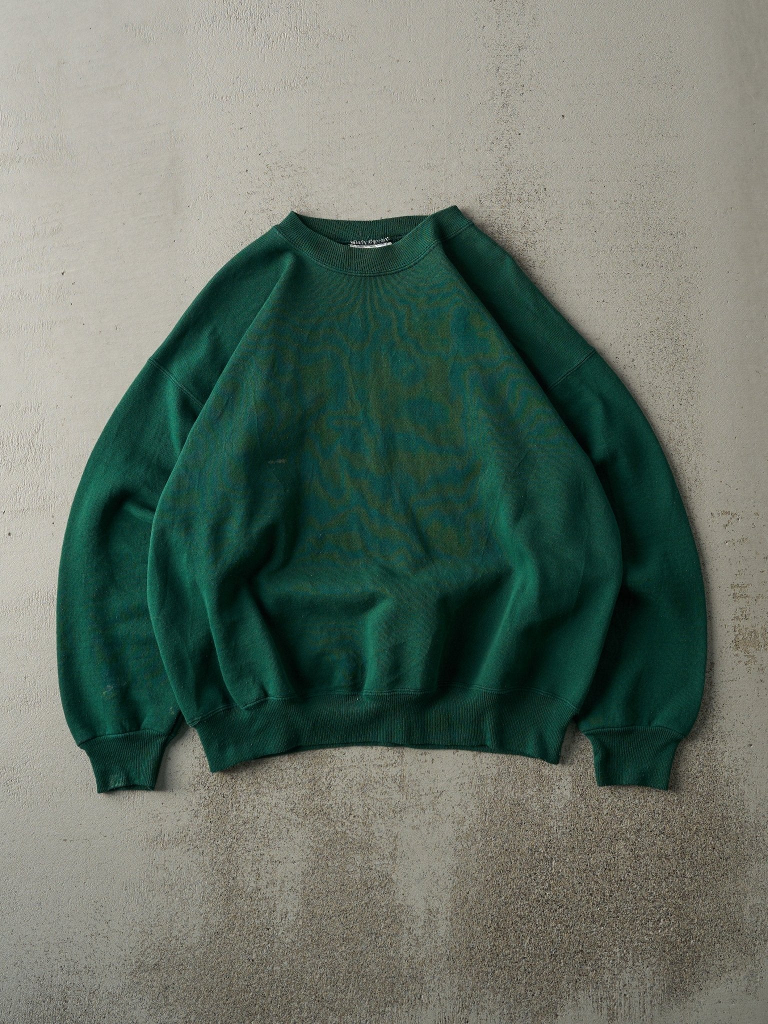 Vintage 90s Forest Green Blank Crewneck (M)