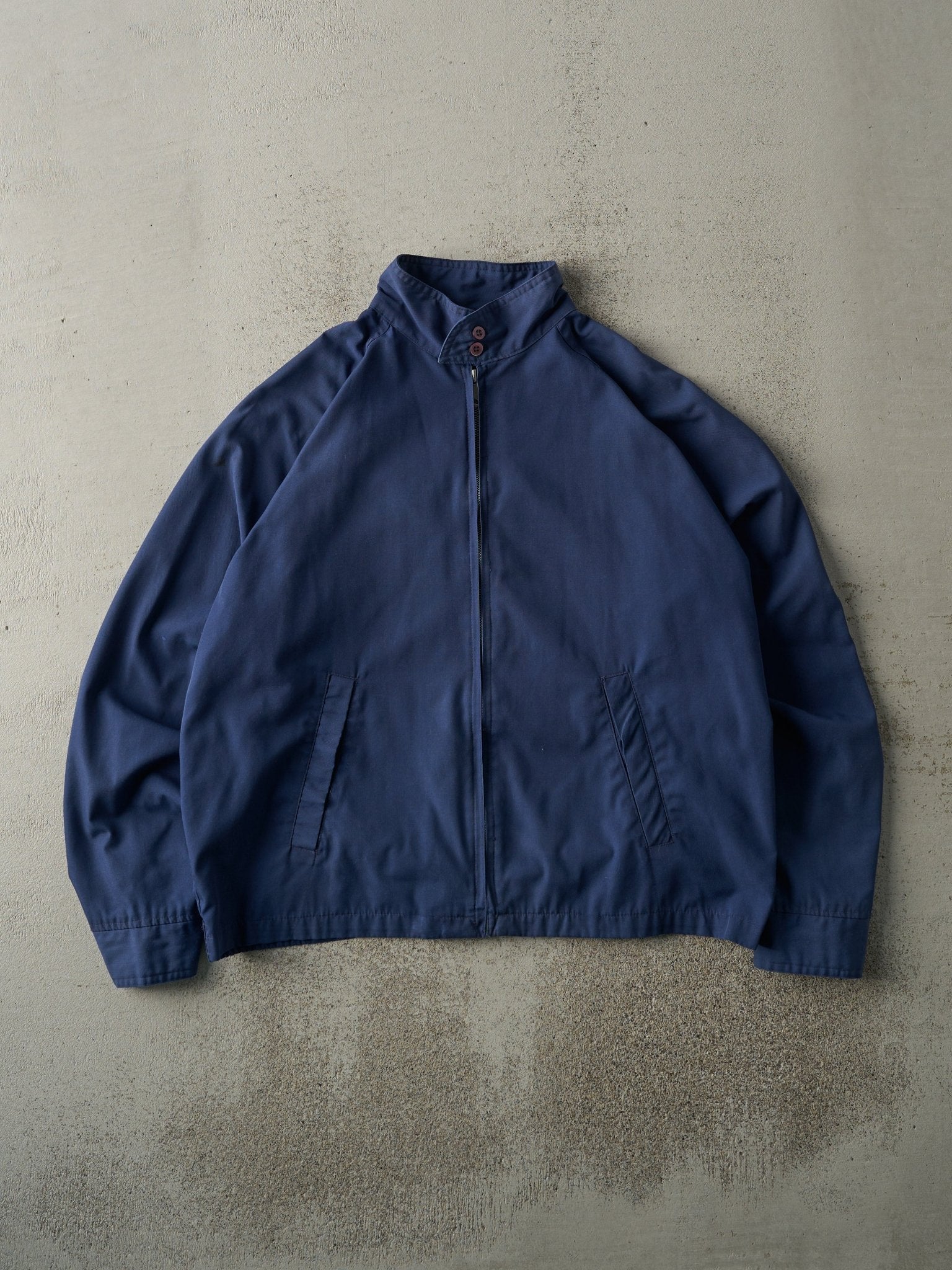 Vintage 70s Navy Blue Harrington Jacket (M)