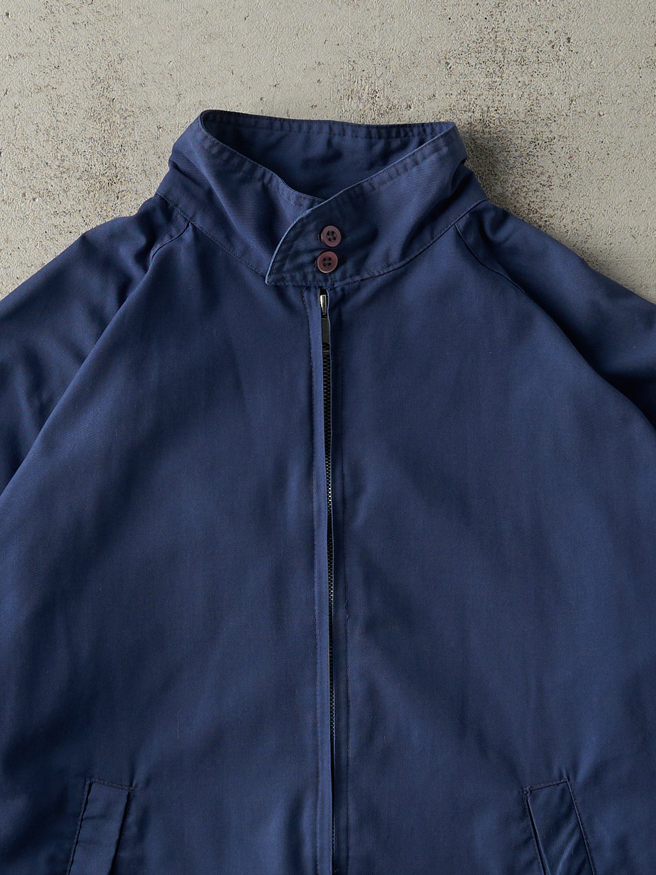 Vintage 70s Navy Blue Harrington Jacket (M)