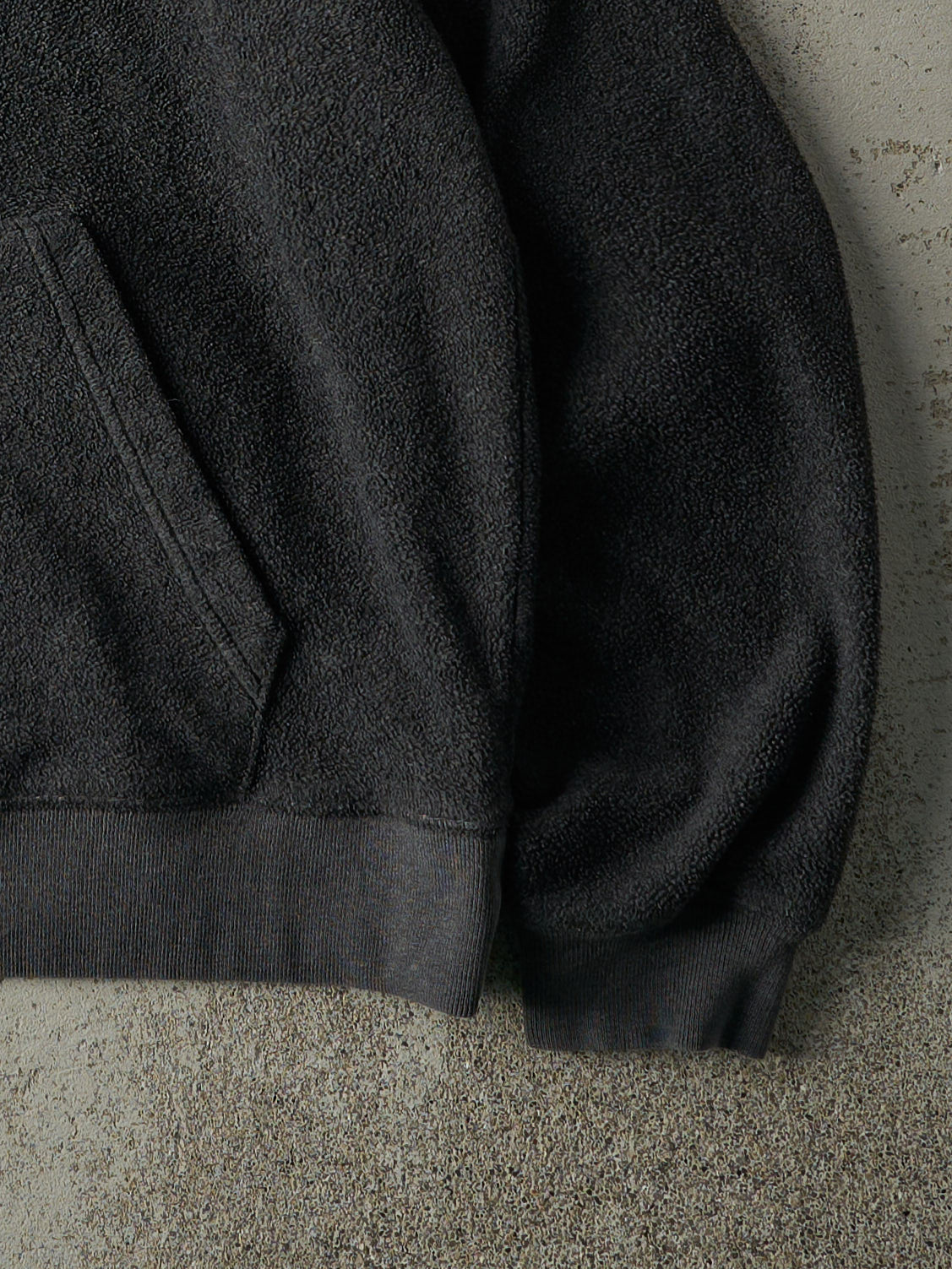 Vintage 90s Charcoal Grey Gap Fleece Hoodie (M)