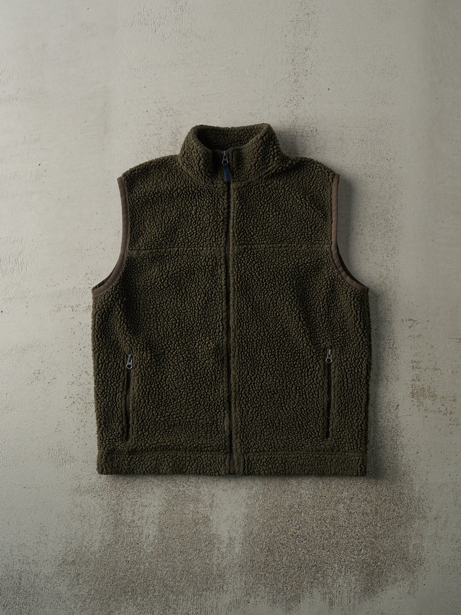 Vintage Y2K Green Gap Sherpa Fleece Vest (M)