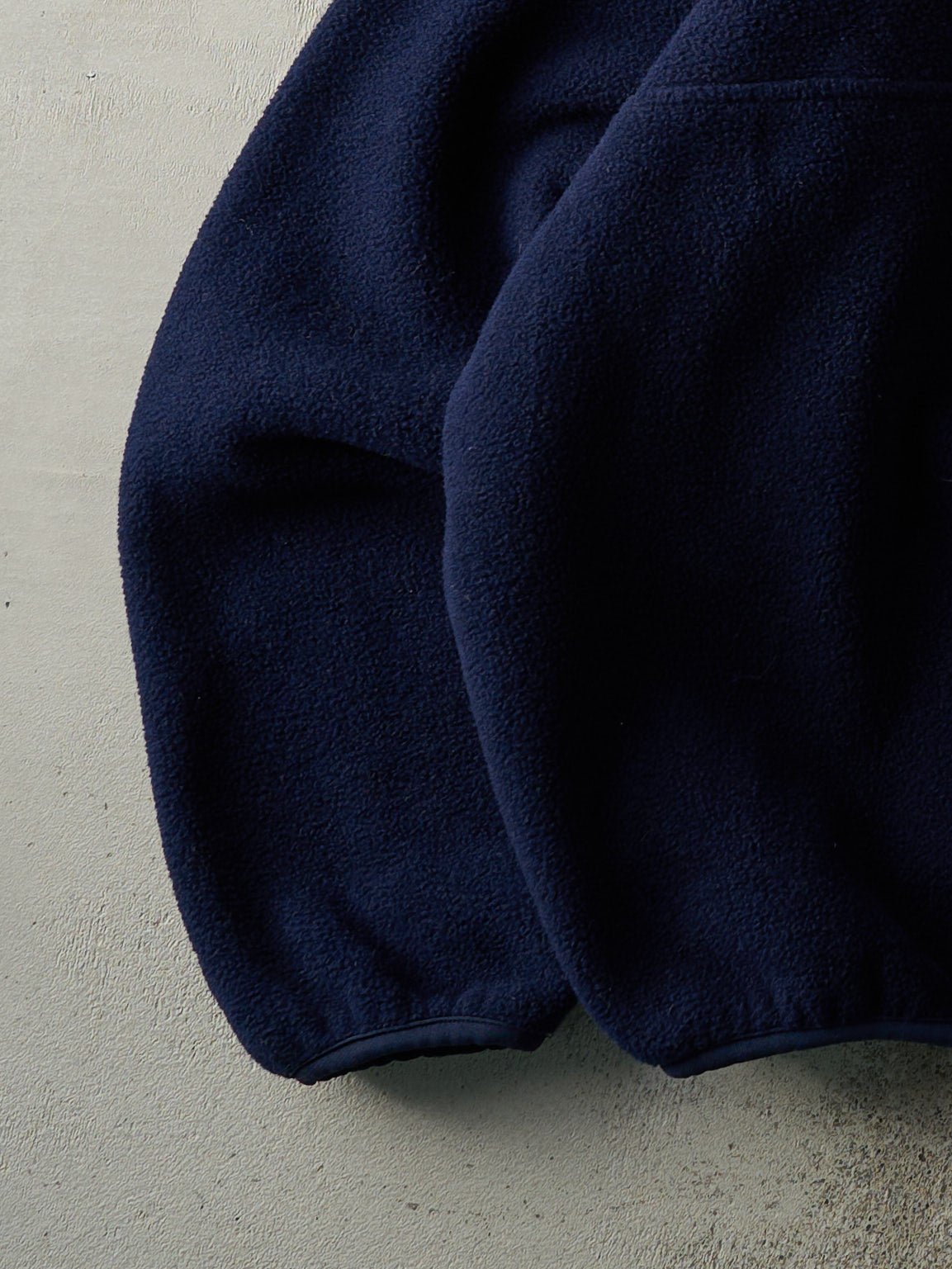 Vintage 80s Navy Blue LL Bean Quarter Zip Fleece Sweater (XXL)