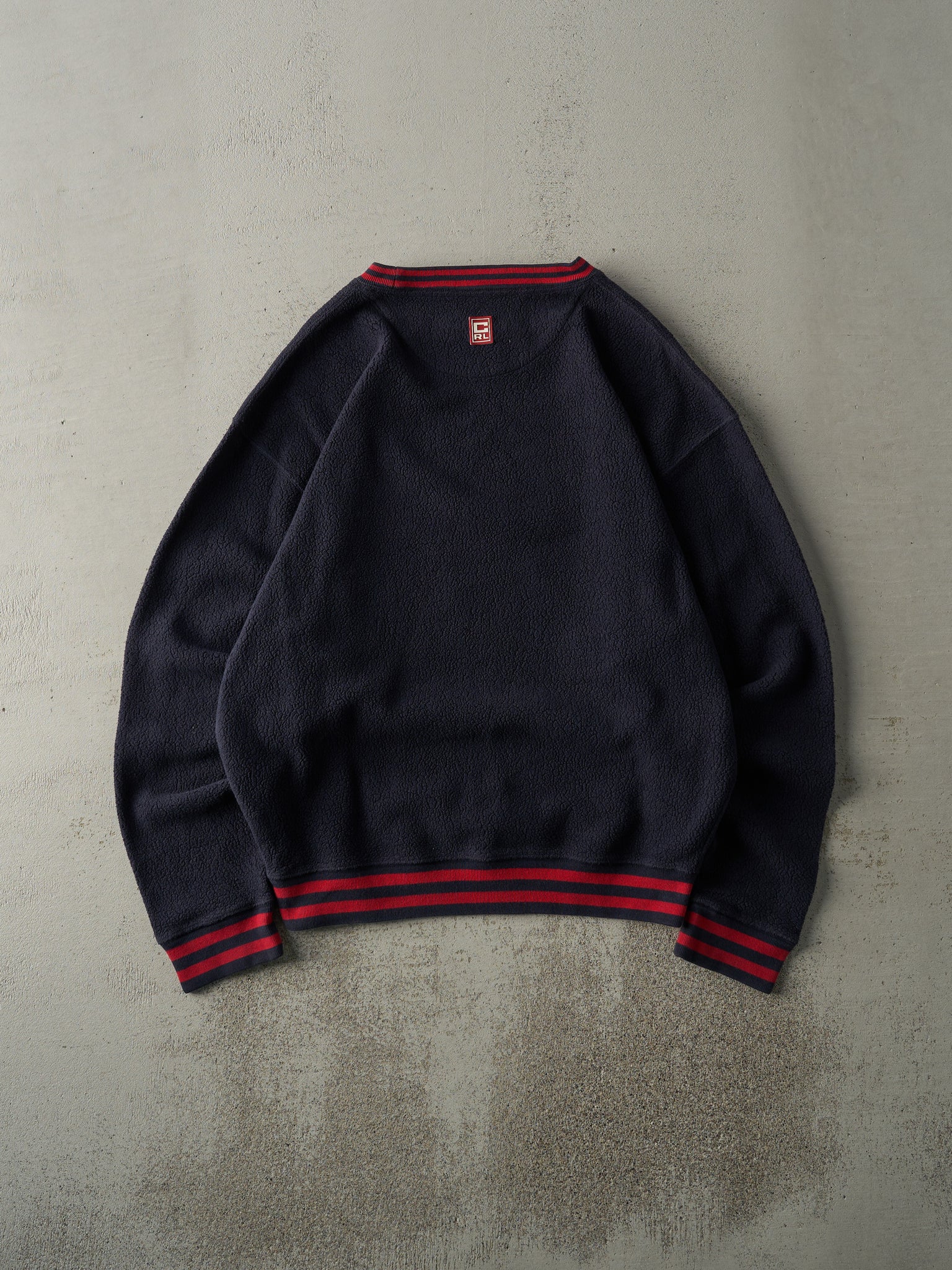 Vintage 90s Navy Blue Chaps Ralph Lauren Fleece Pullover (L)