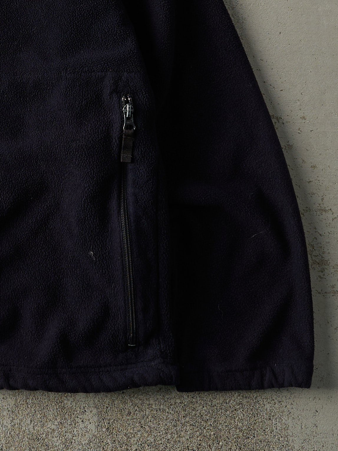 Vintage 90s Black & Yellow Chaps Ralph Lauren Zip Up Fleece Jacket (M)