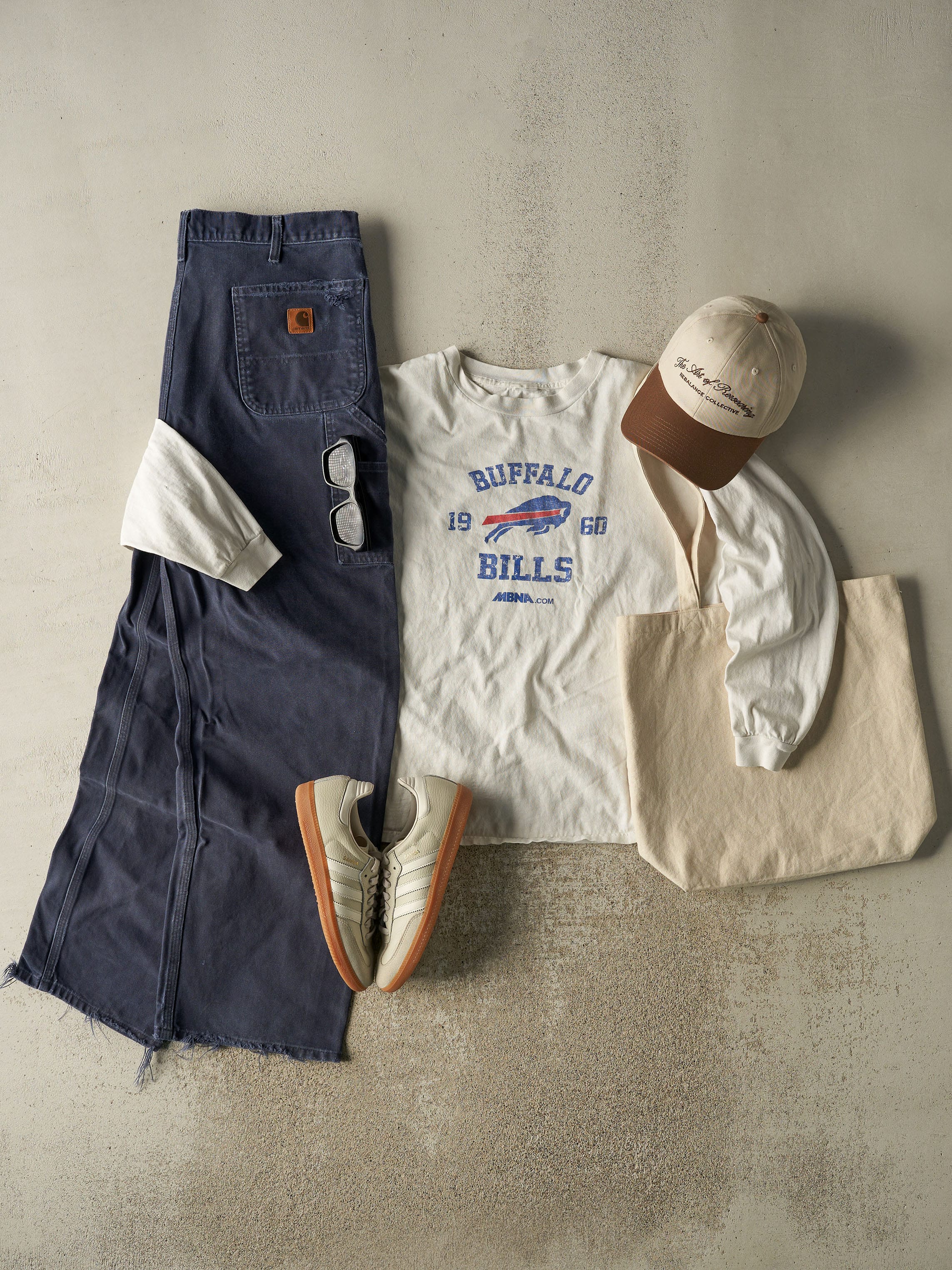 Vintage 90s Navy Blue Carhartt Carpenter Pants (36x31.5)