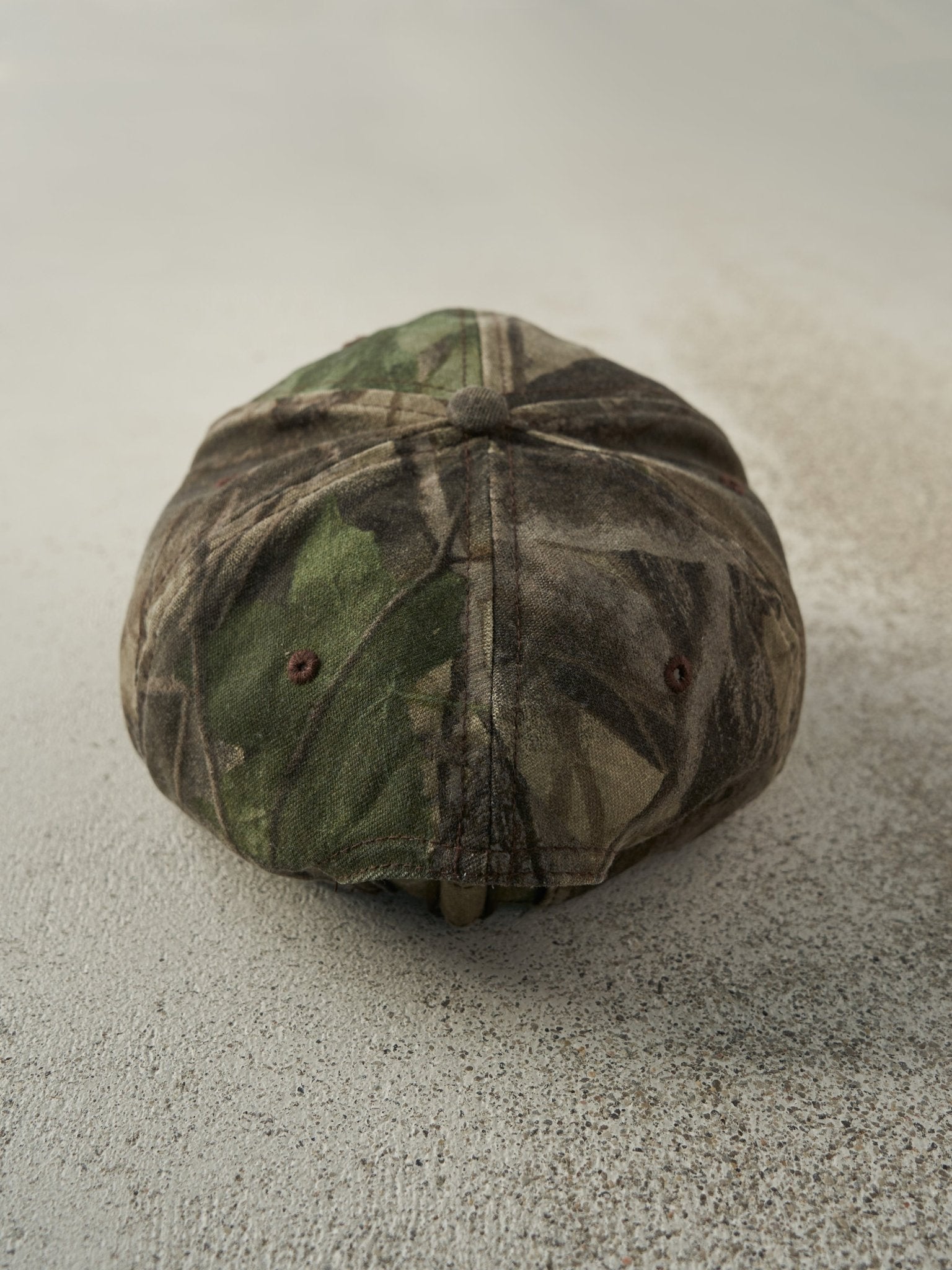 Vintage Y2K Camo Qwest Spirit of Service Embroidered Strapback