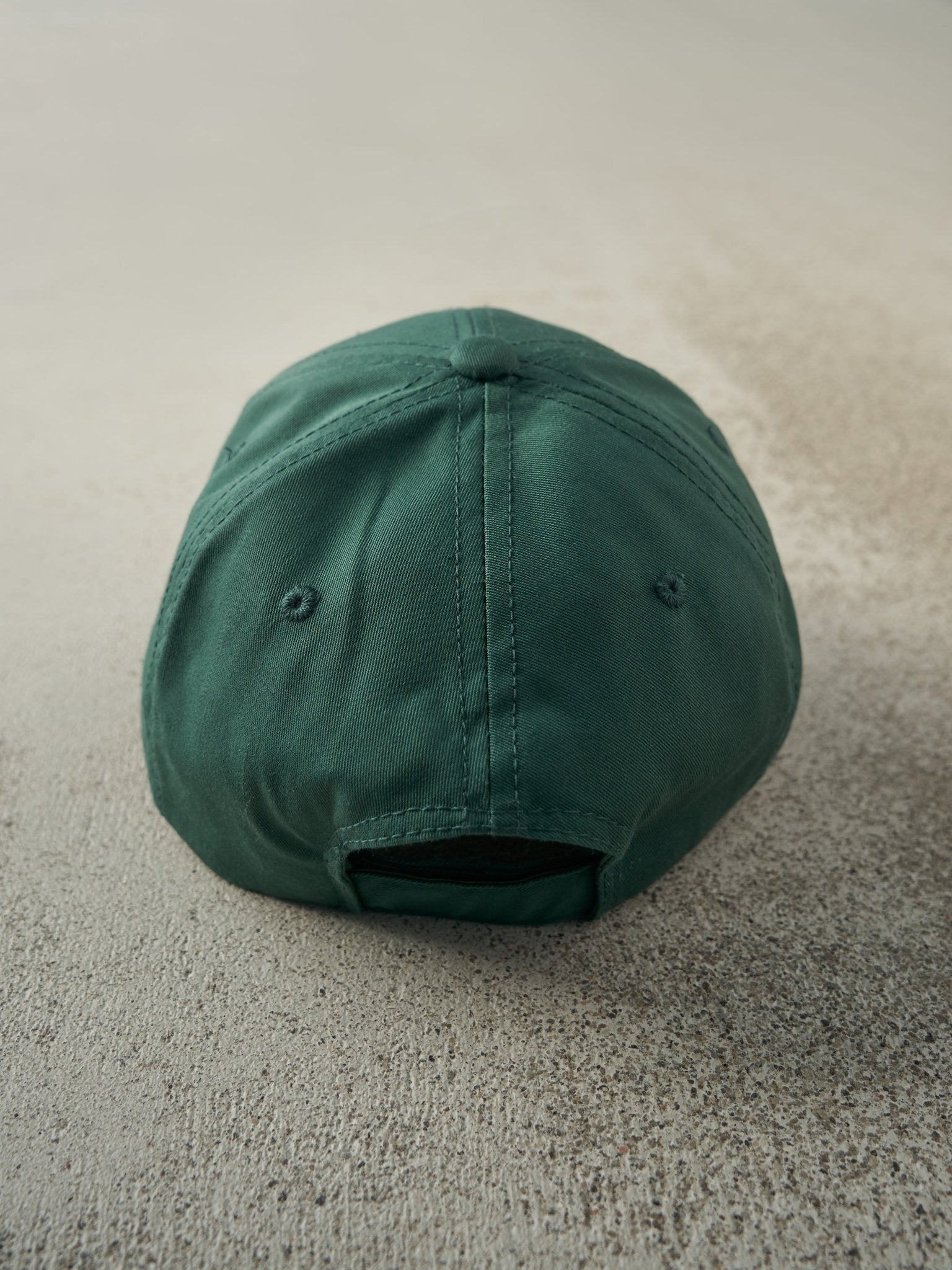 Vintage Y2K Green Embroidered Quaker State Velcro Hat