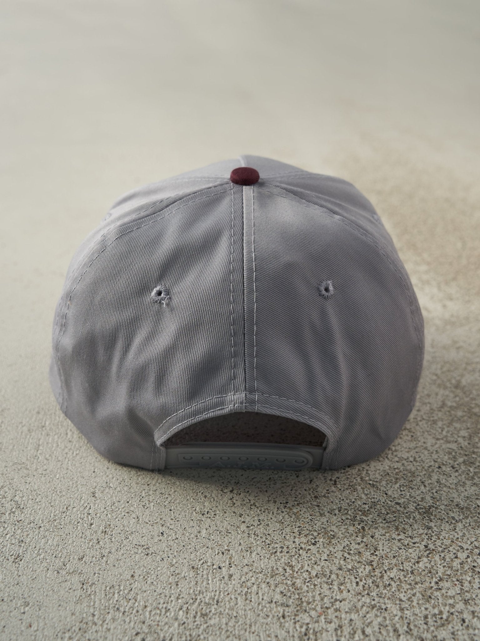 Vintage 90s Grey & Red Tri Star Engine Rebuilders Snapback Hat