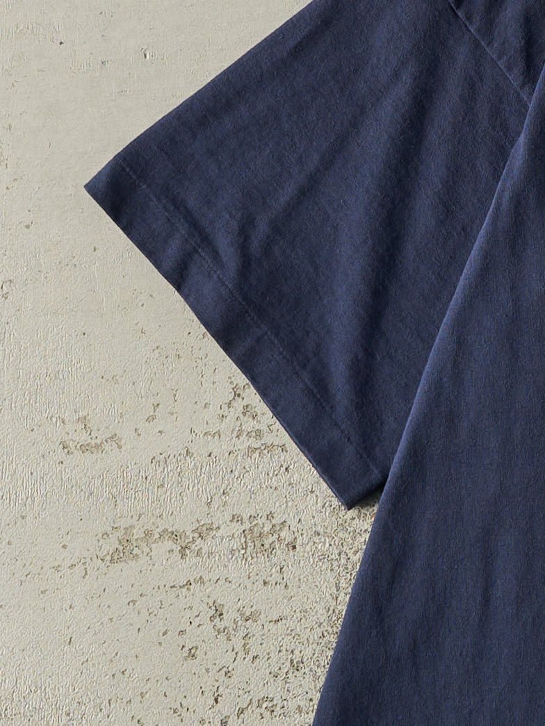 Vintage 90s Navy Blue Nike Air Bootleg Single Stitch Tee (M/L)