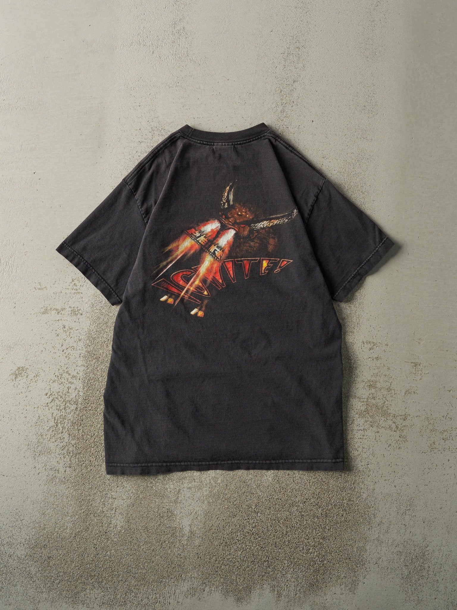 Vintage Y2K Faded Black Wrangler PBR Professional Bull Riders Tee (M/L)