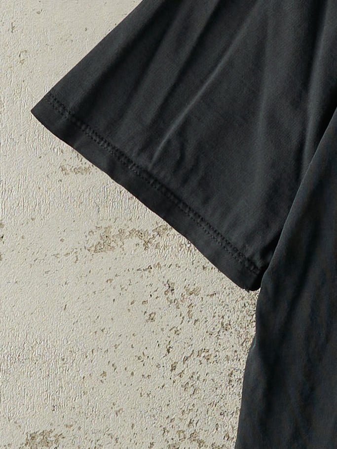 Vintage 90s Faded Black Blank Tee (M)