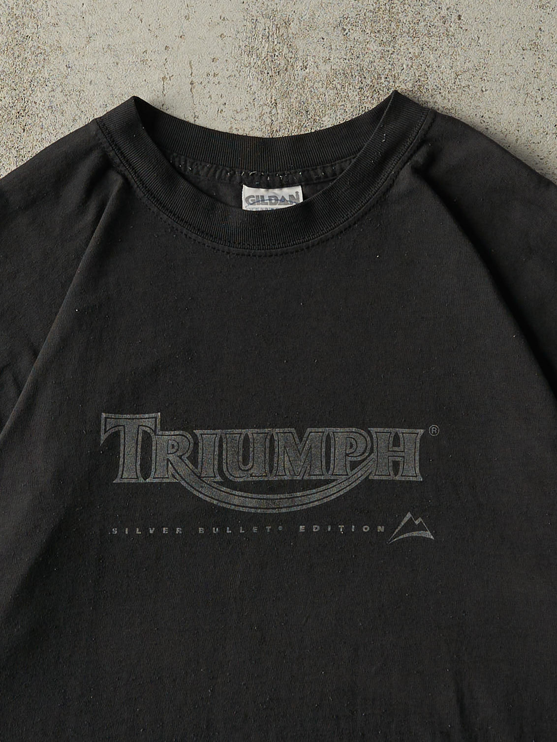 Vintage 90s Black Triumph Silver Bullet Edition Tee (M)