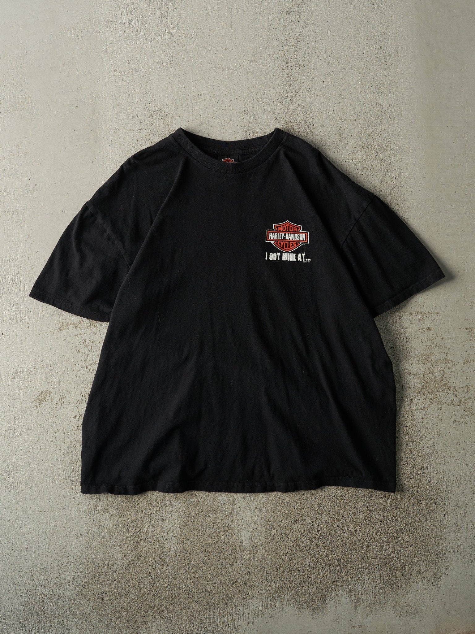 Vintage 12' Black Ohio Harley Davidson Tee (L)
