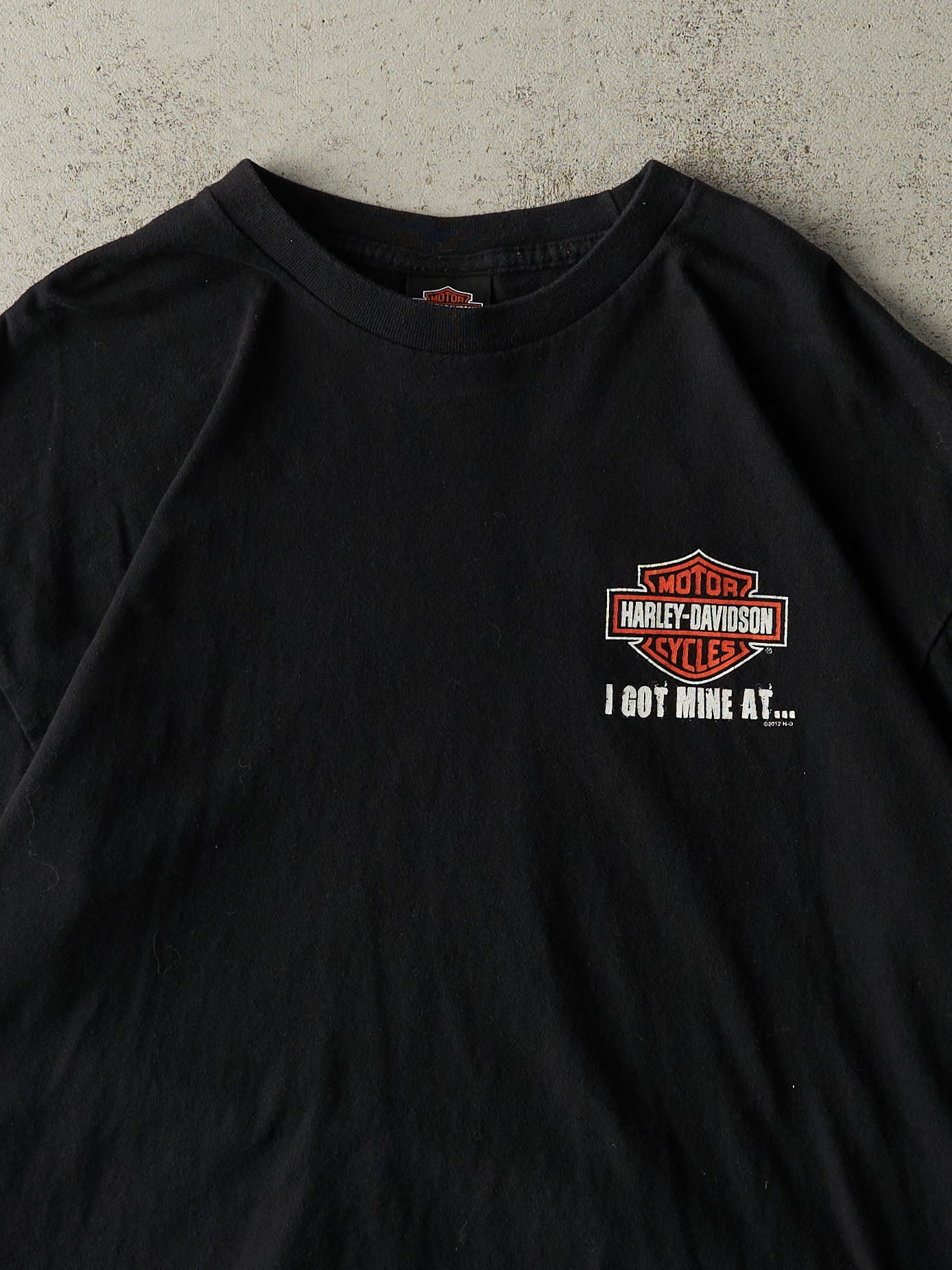 Vintage 12' Black Ohio Harley Davidson Tee (L)