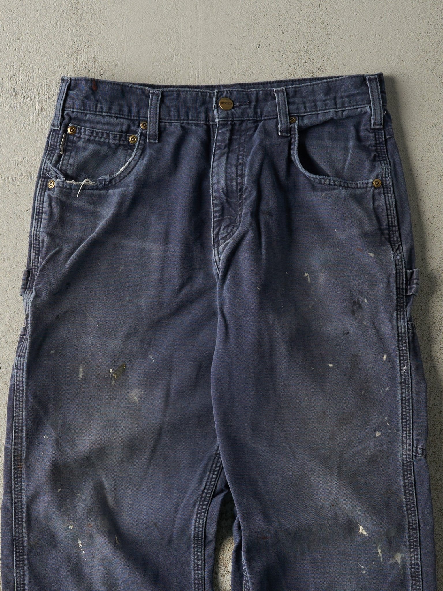 Vintage Y2K Navy Blue Carhartt Carpenter Pants (30x31)