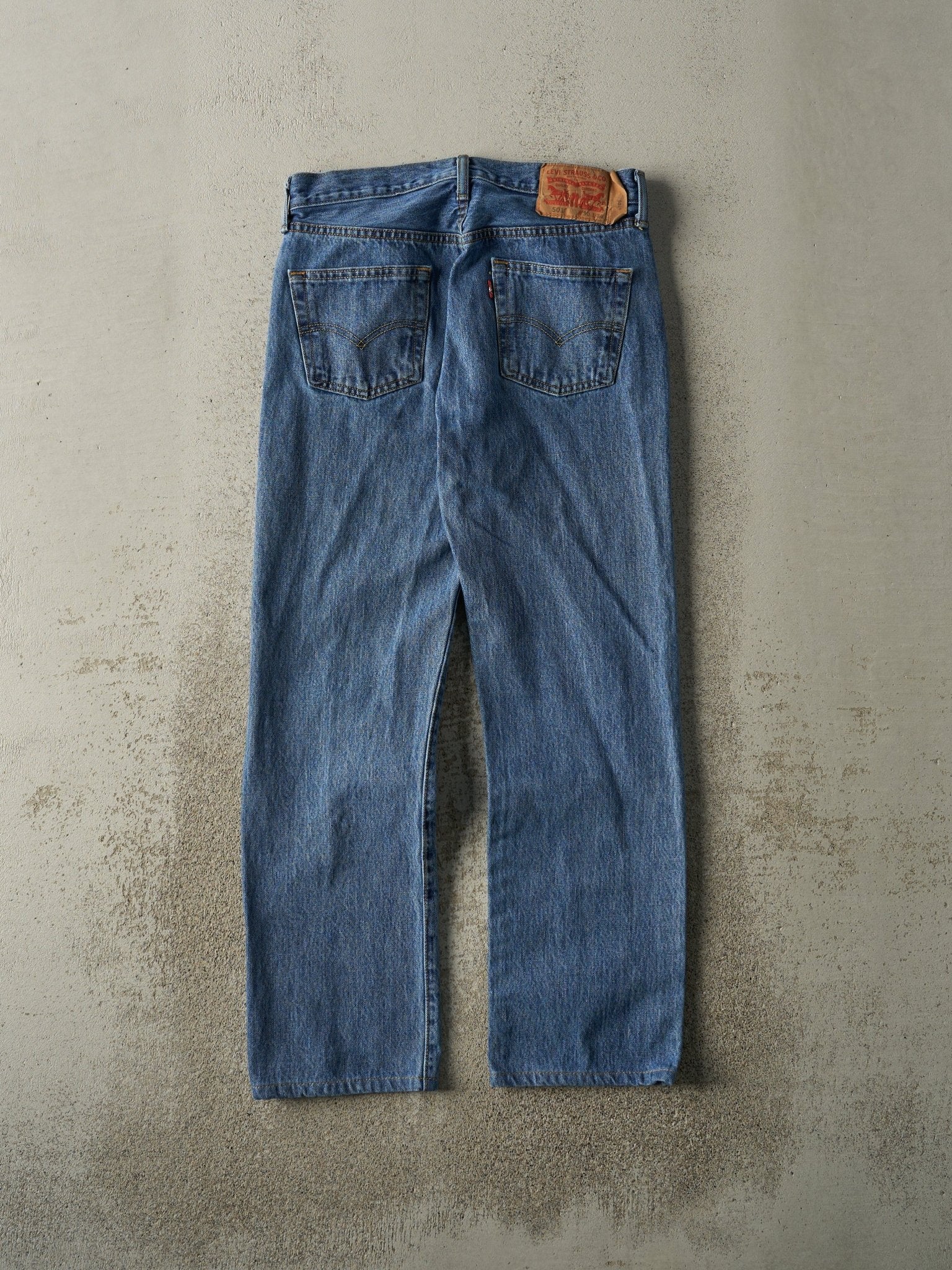 Vintage 90s Mid Wash Levi's 501 Jeans (30x28)