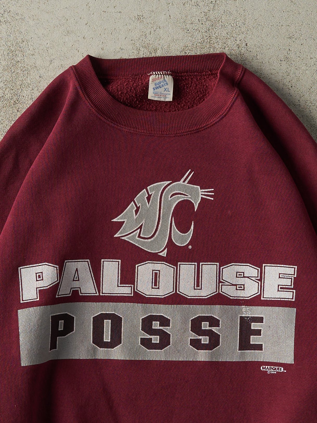 Vintage 94' Burgundy Palouse Posse Crewneck (L)