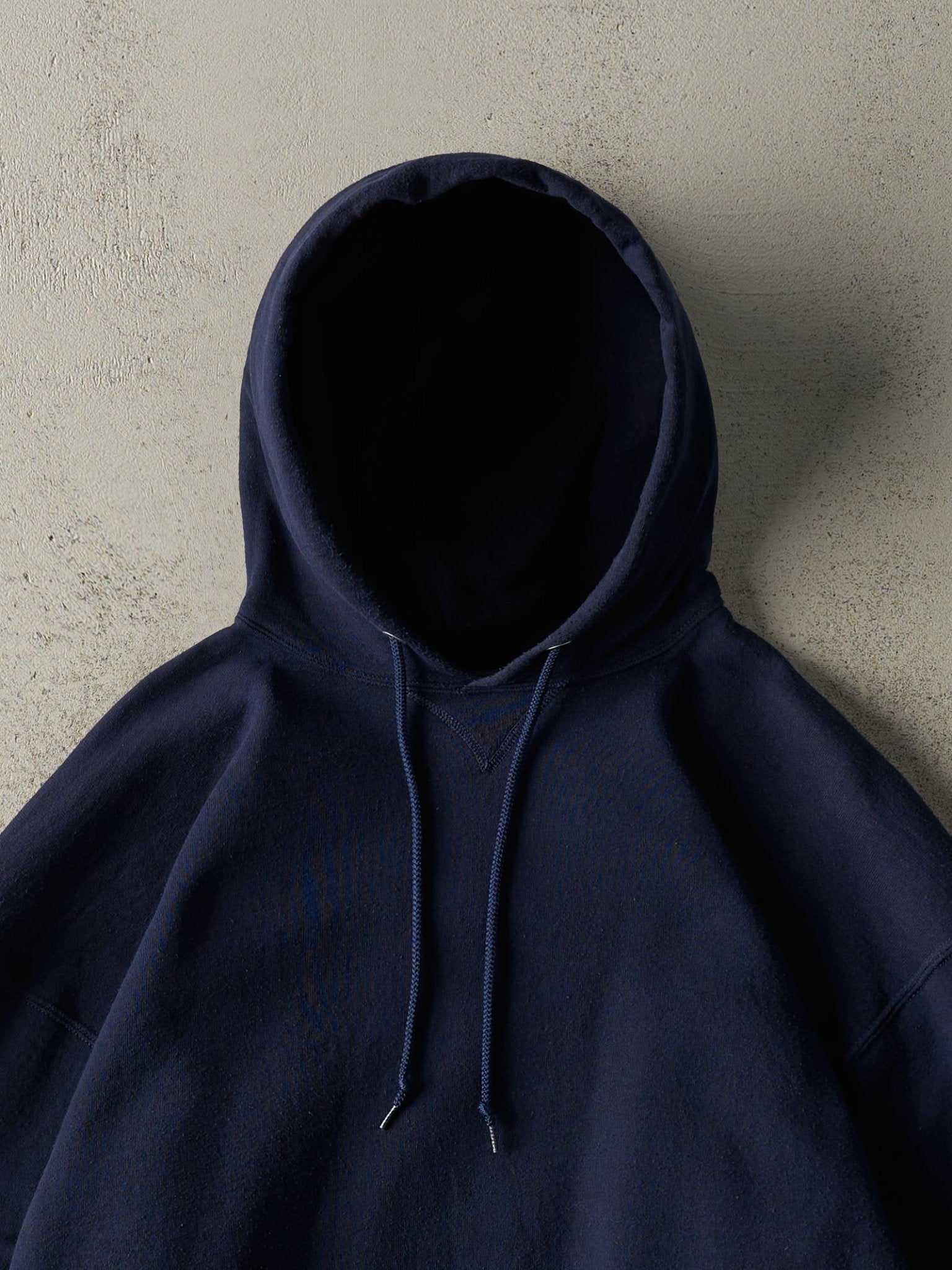 Vintage Y2K Navy Blue Russell Athletic Hoodie (XL)