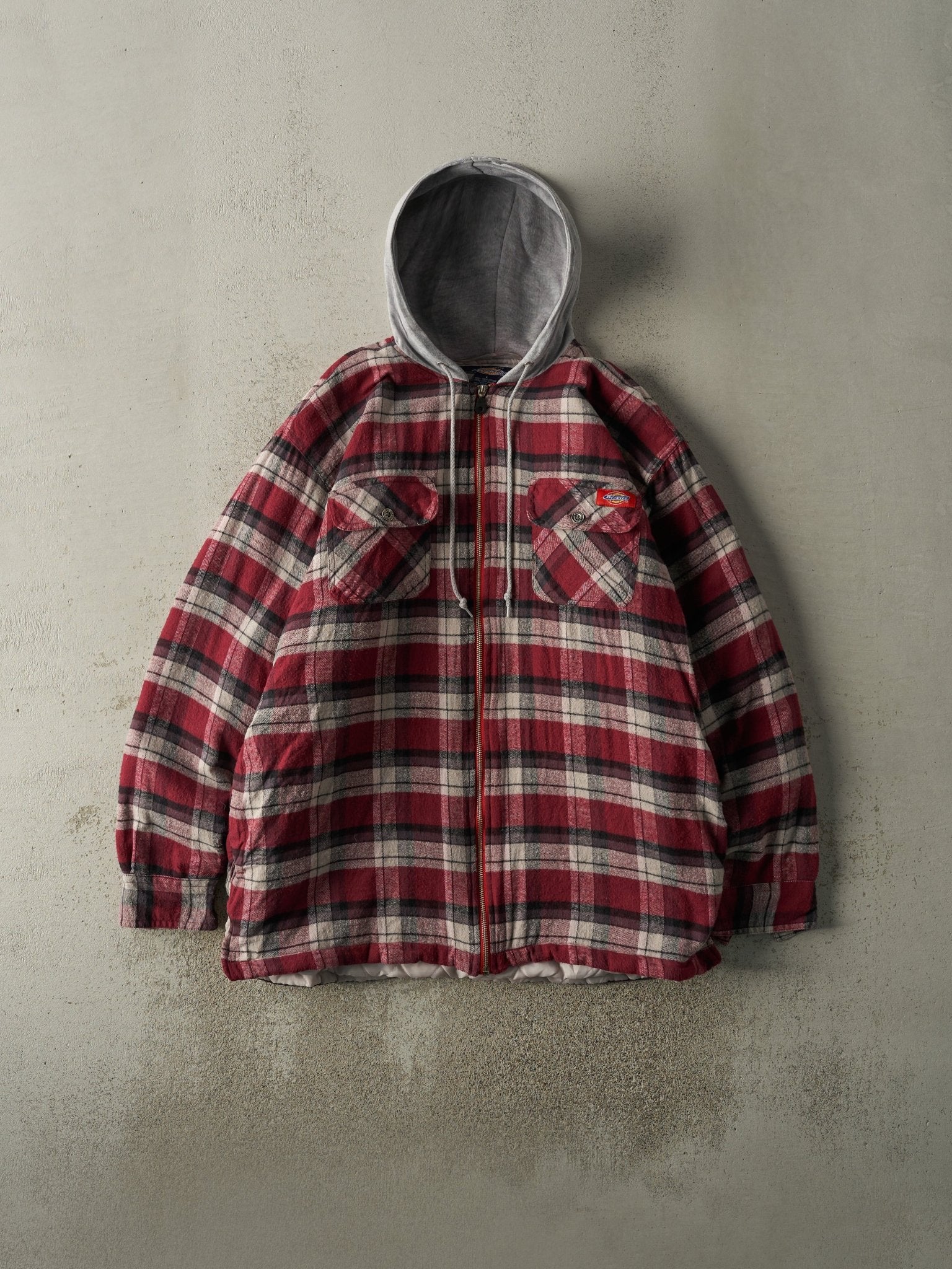 Vintage Y2K Red Flannel Dickies Quilt Lined Jacket (M/L)