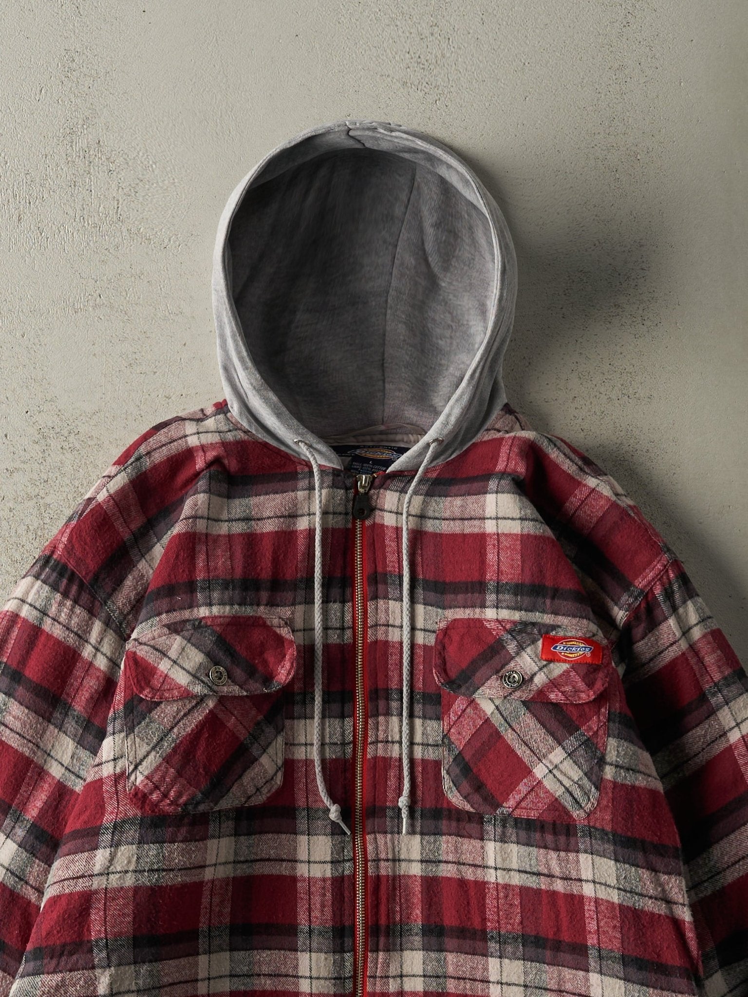 Vintage Y2K Red Flannel Dickies Quilt Lined Jacket (M/L)