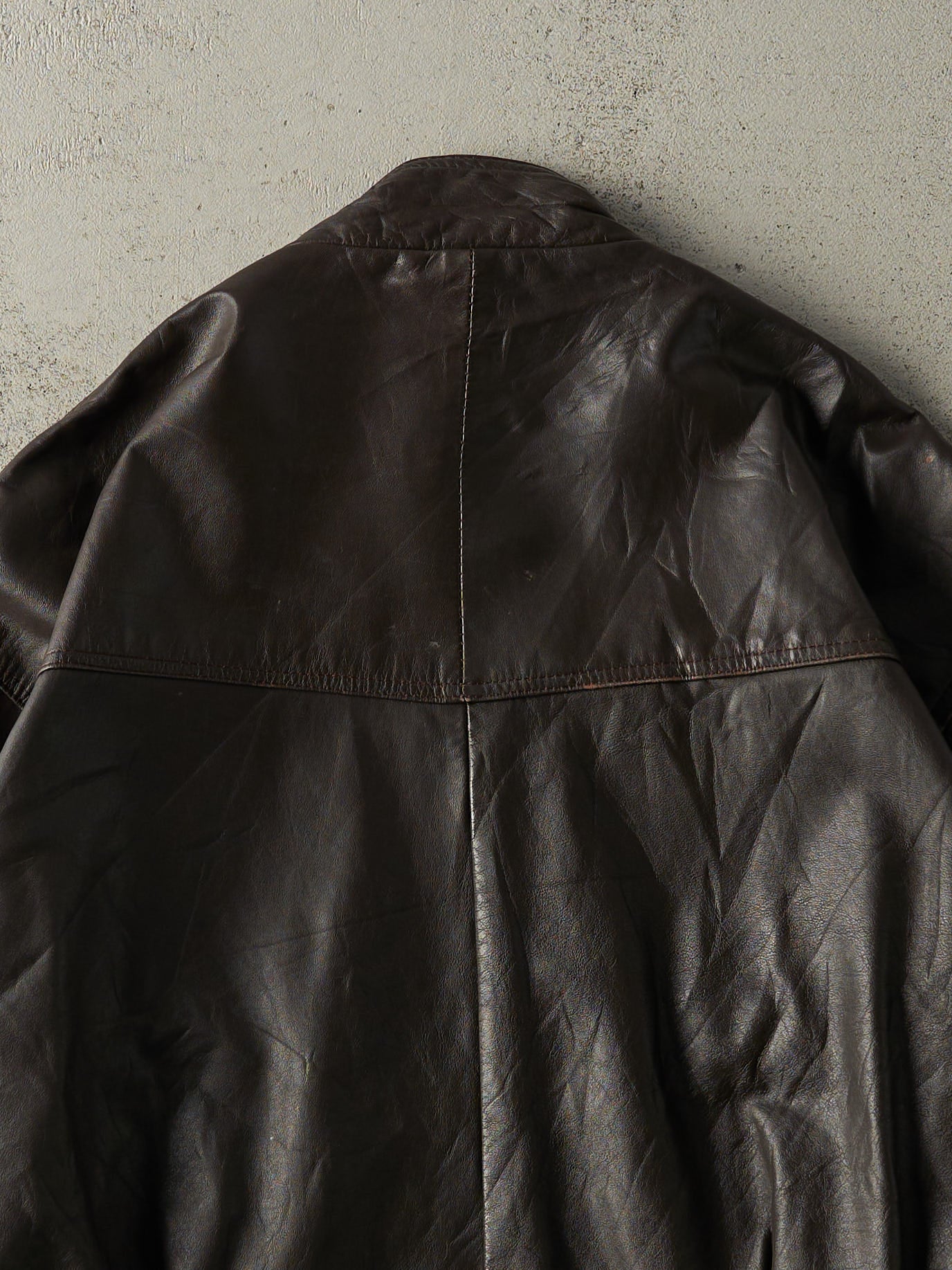 Vintage 90s Brown Renoma Leather Jacket (L)