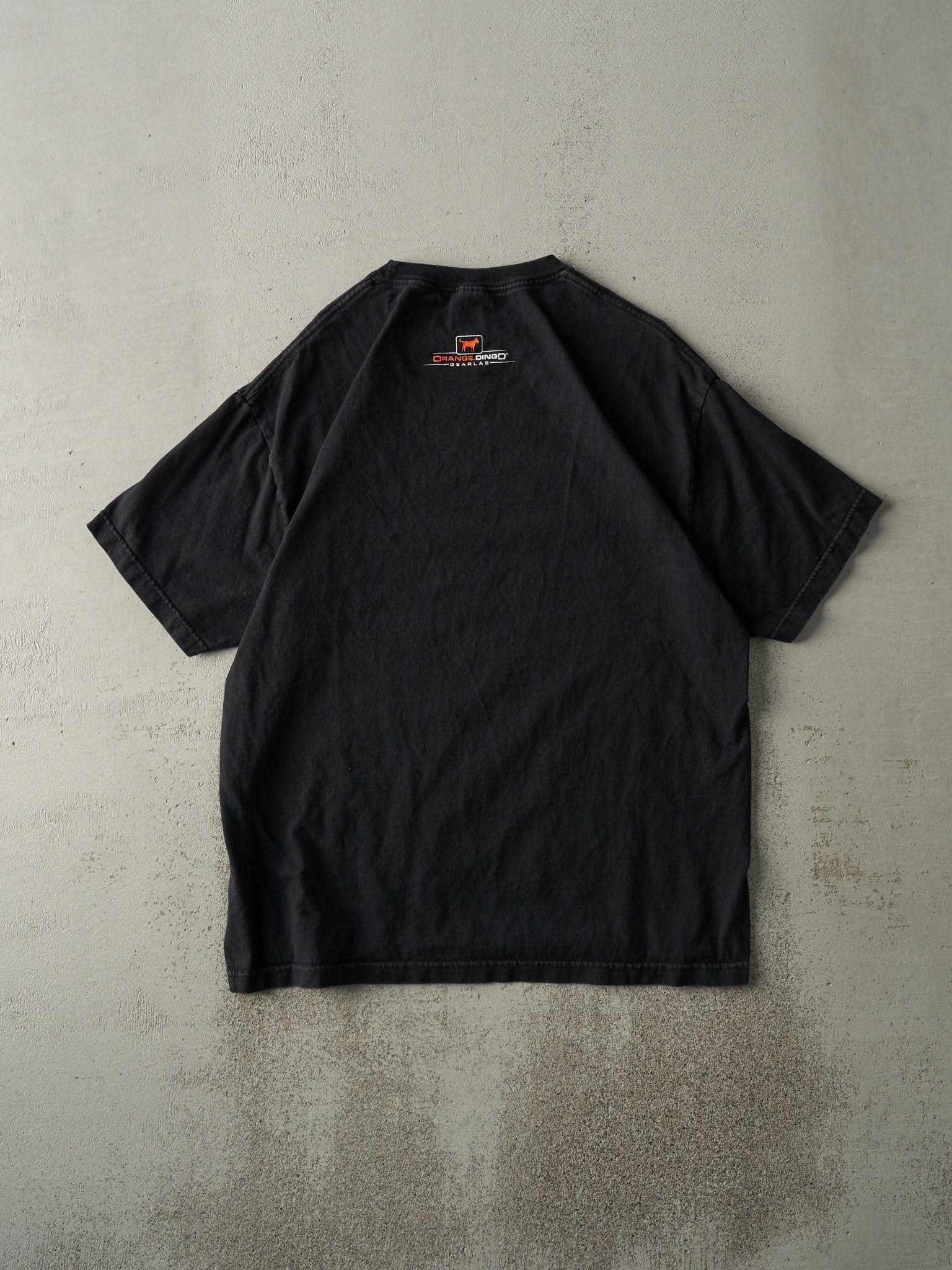 Vintage Y2K Black "Many Many Years Ago.." Slogan Tee (M)