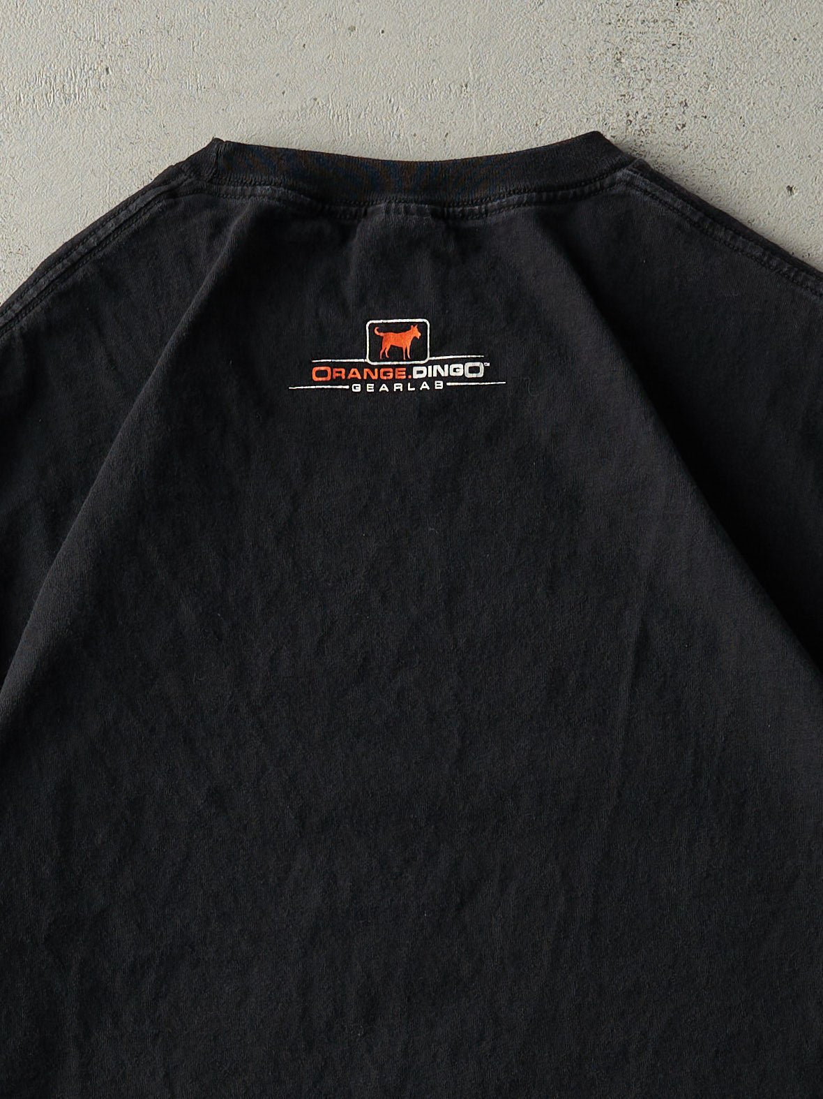 Vintage Y2K Black "Many Many Years Ago.." Slogan Tee (M)