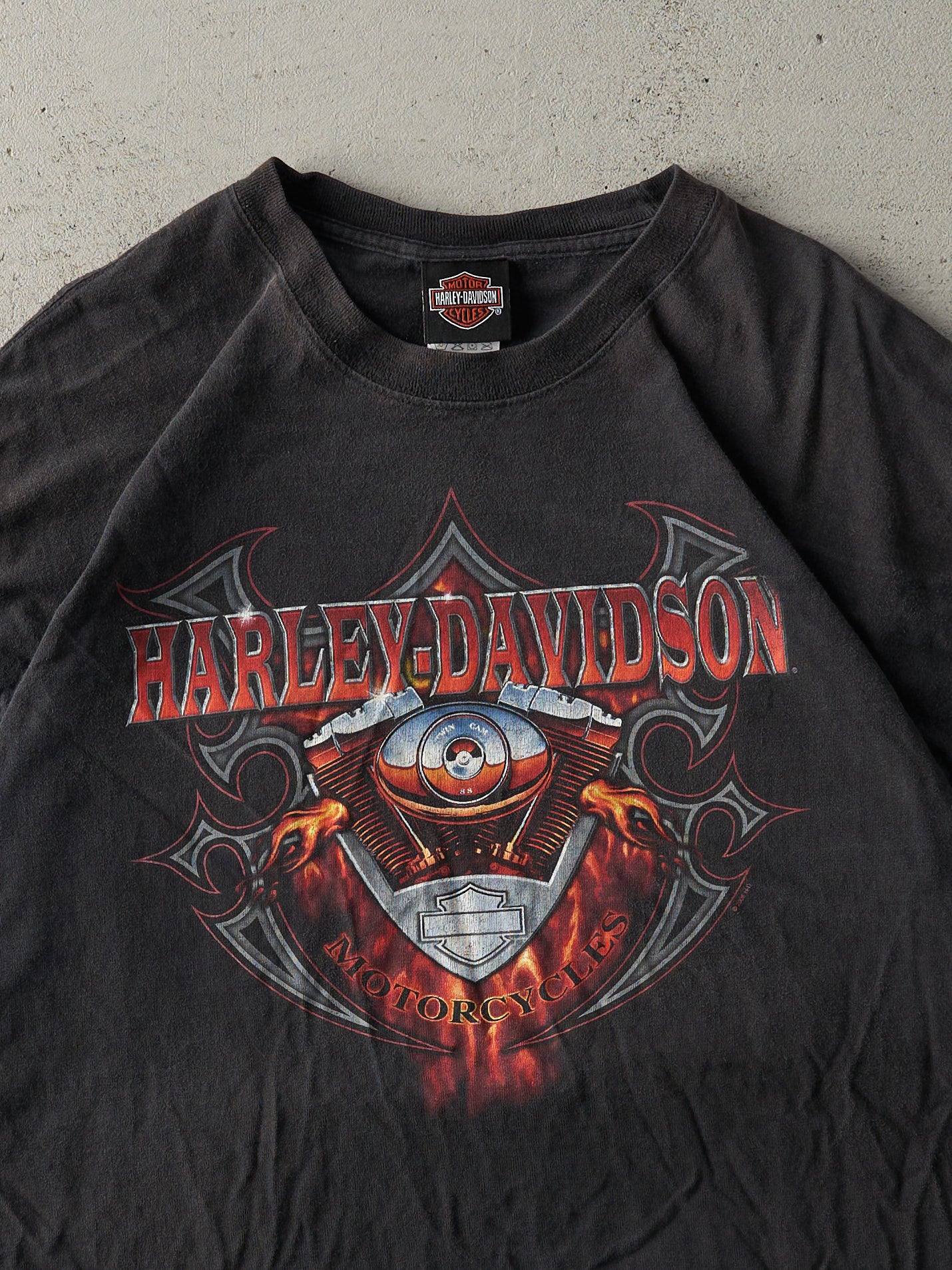 Vintage 08' Black Orlando Florida Harley Davidson Tee (L)