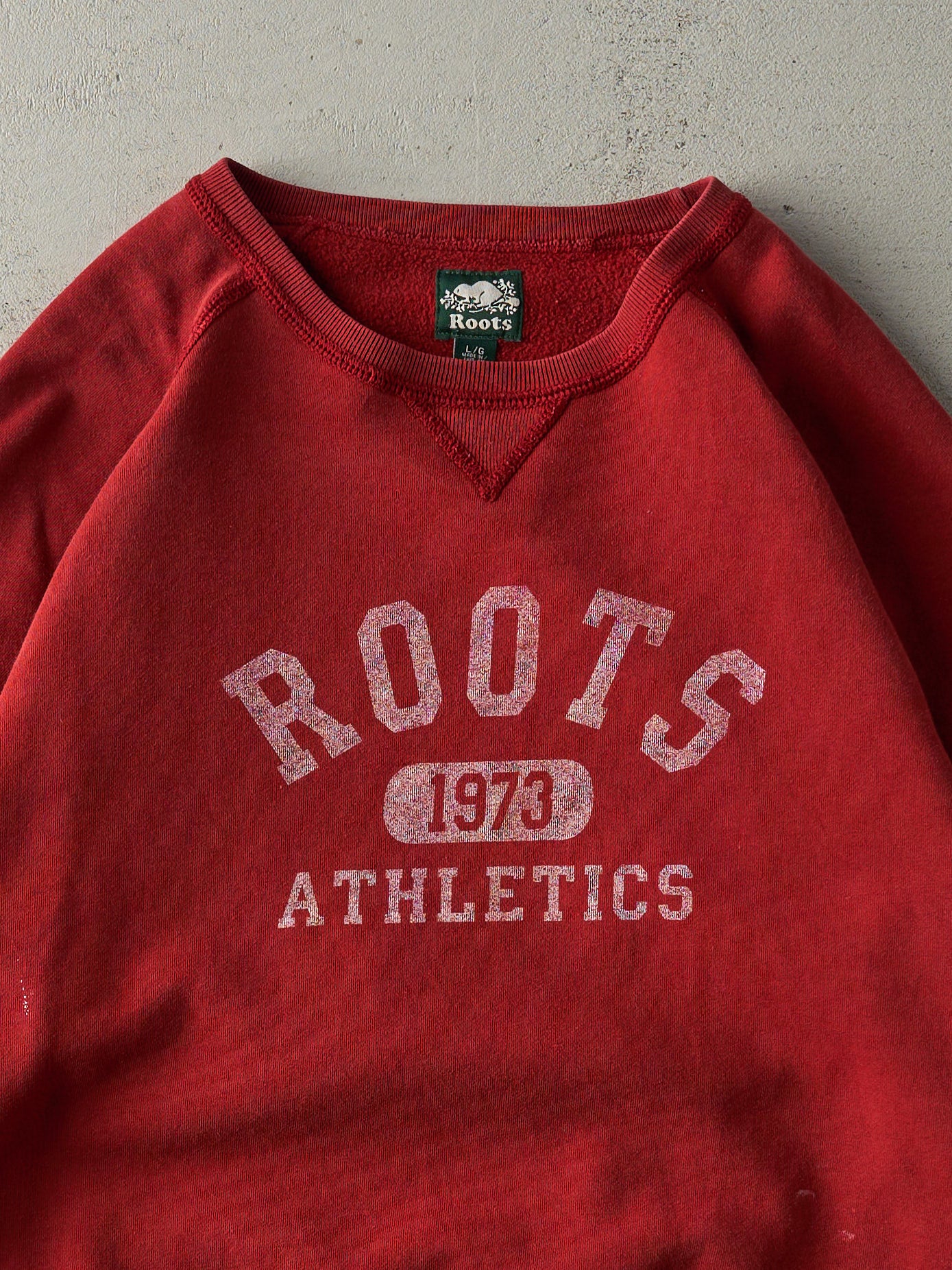 Vintage 90s Red Roots Athletics Crewneck (L)