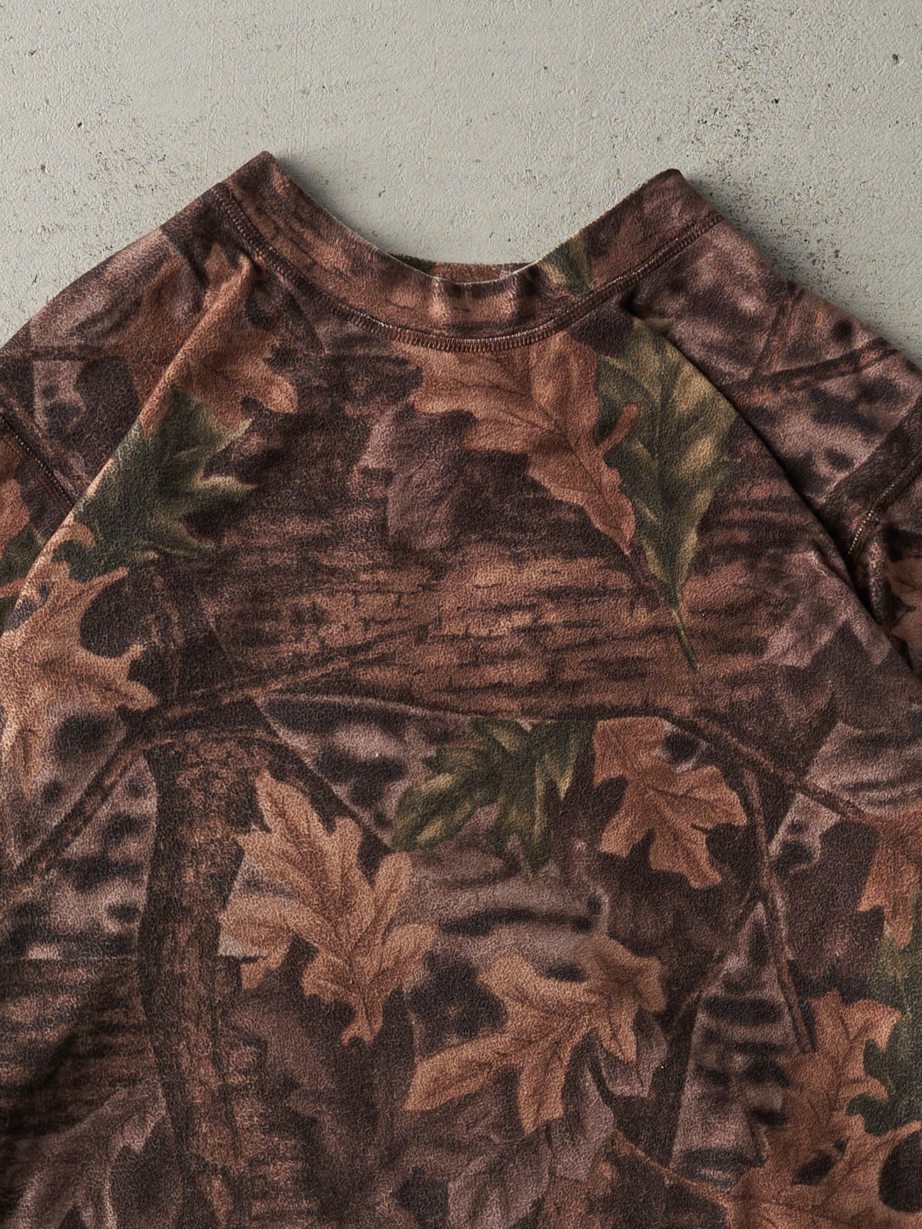 Vintage Y2K Camo Fleece Crewneck (M)