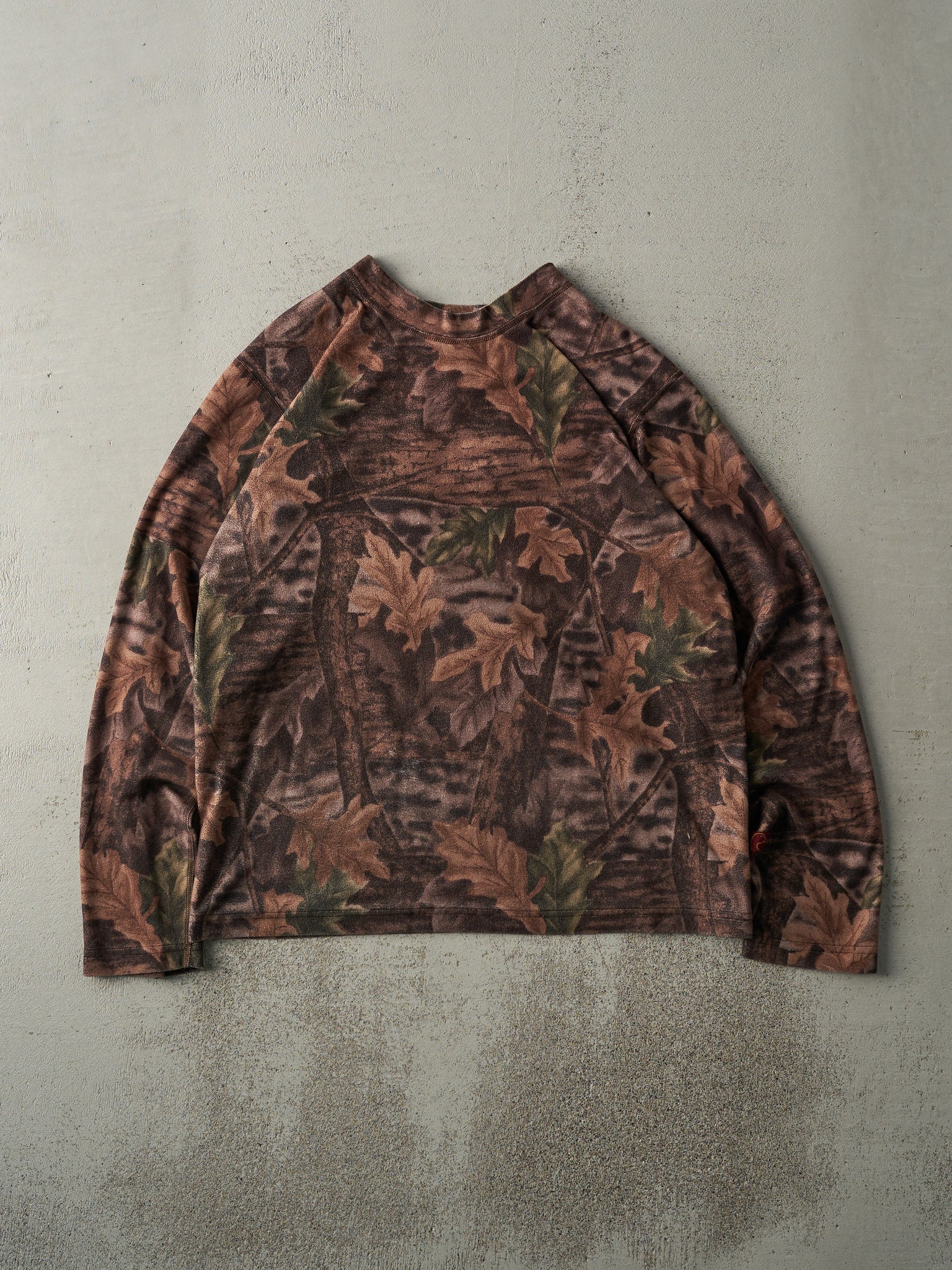 Vintage Y2K Camo Fleece Crewneck (M)