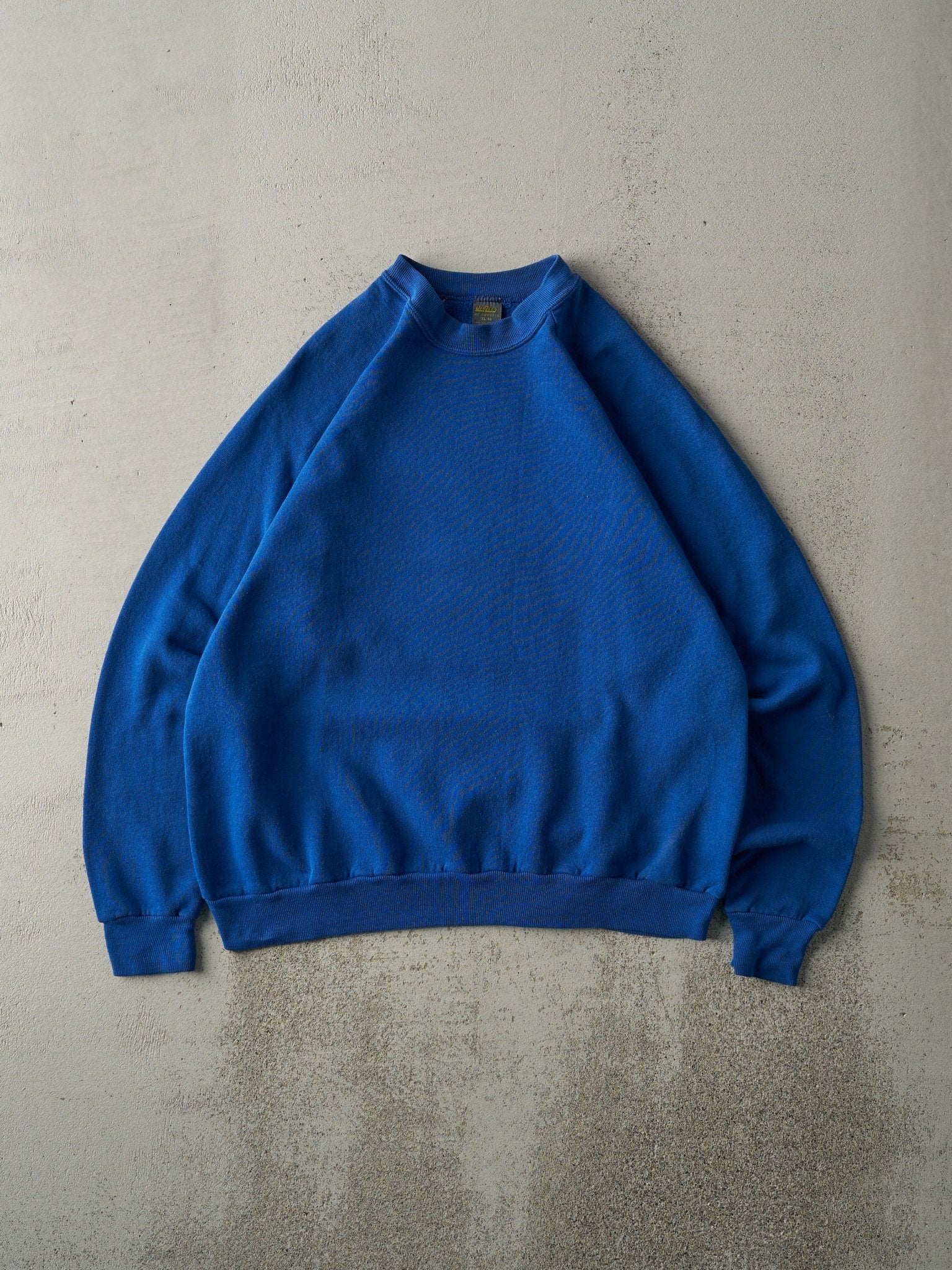 Vintage 80s Blue Blank Crewneck (M)